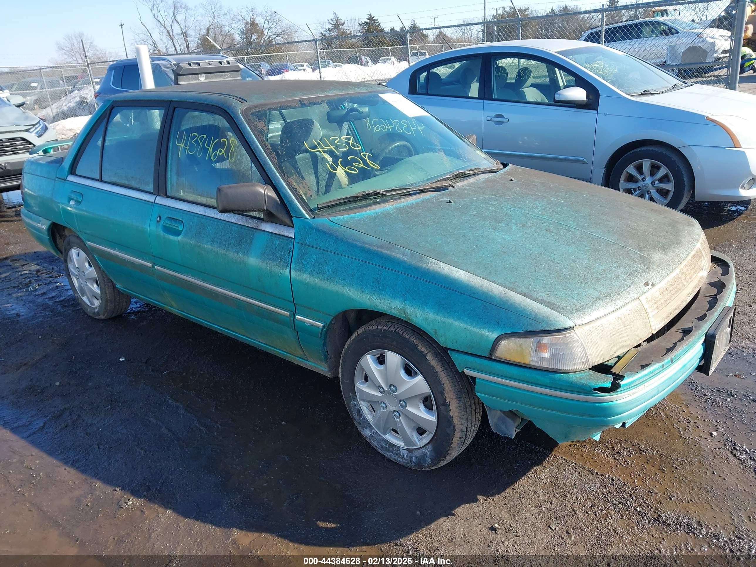 1995 Mercury Tracer Trio Teal vin: 3MASM10J5SR617487