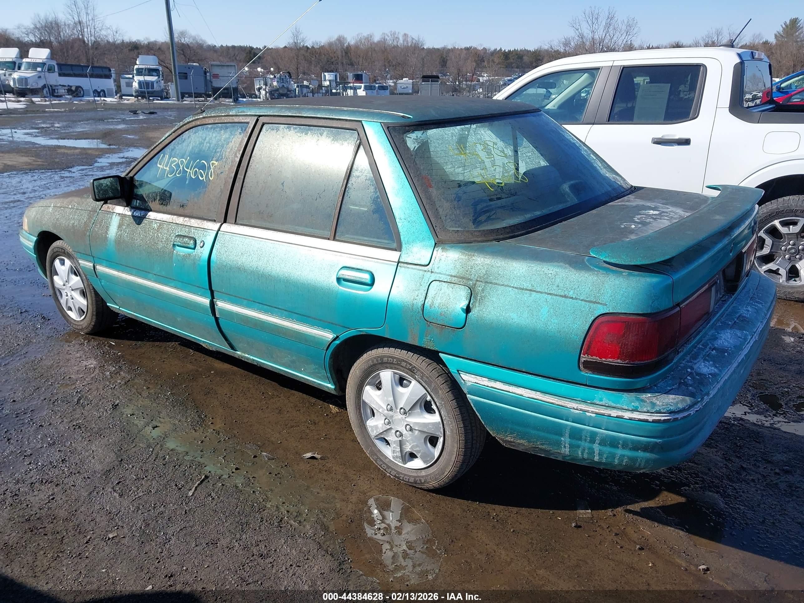 1995 Mercury Tracer Trio Teal vin: 3MASM10J5SR617487