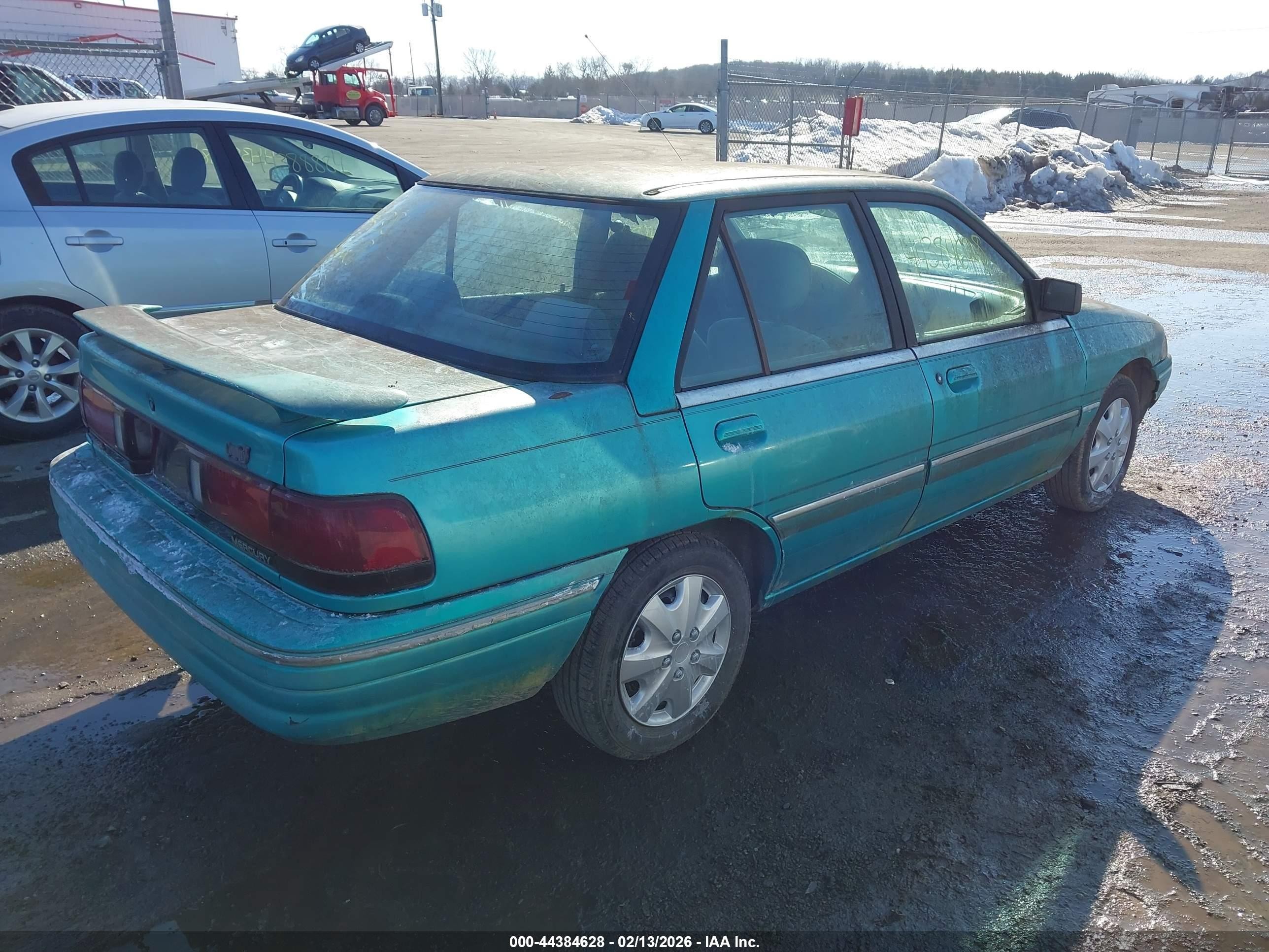 1995 Mercury Tracer Trio Teal vin: 3MASM10J5SR617487