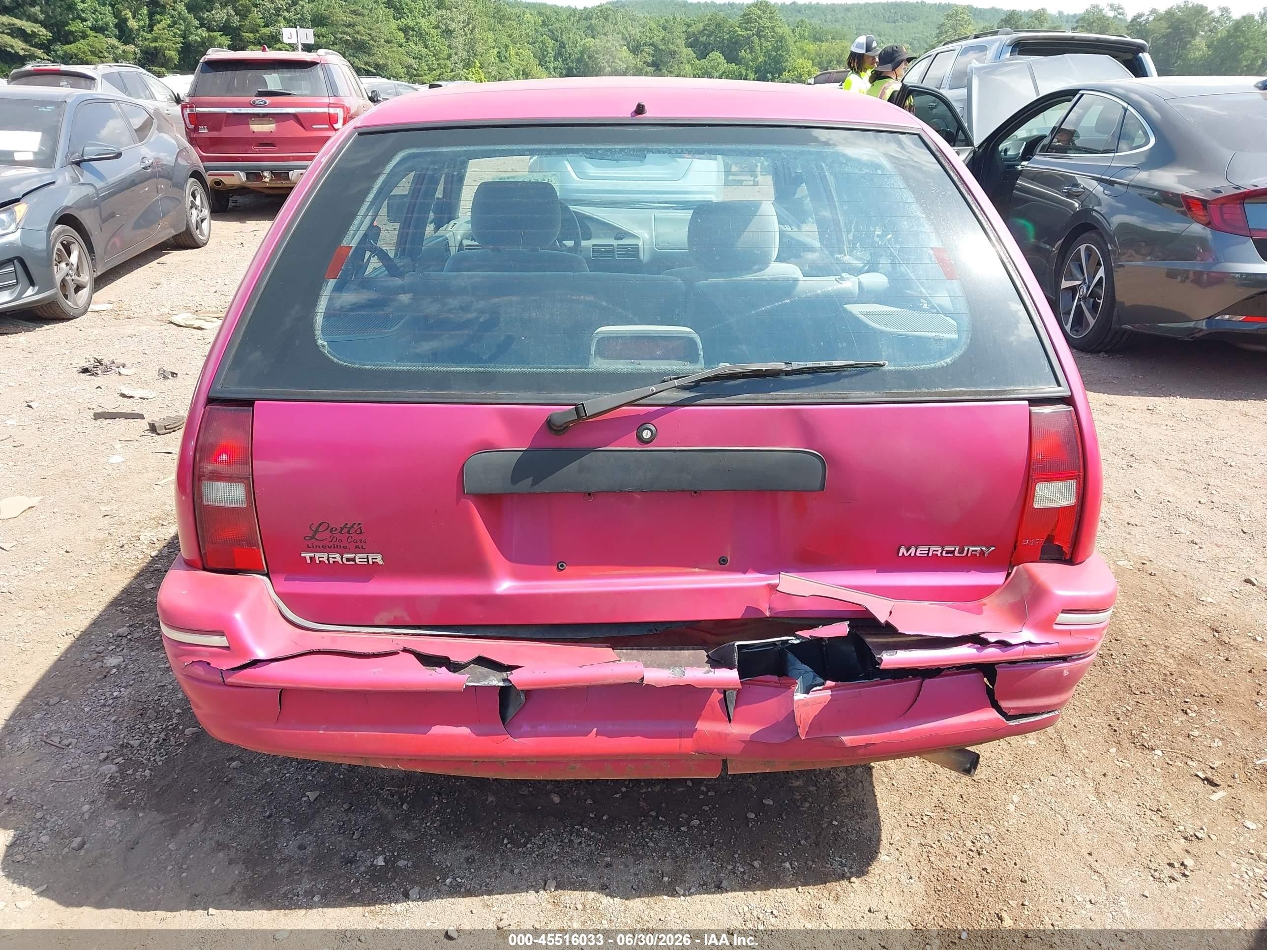 1995 Mercury Tracer Trio Pink vin: 3MASM15JXSR631698