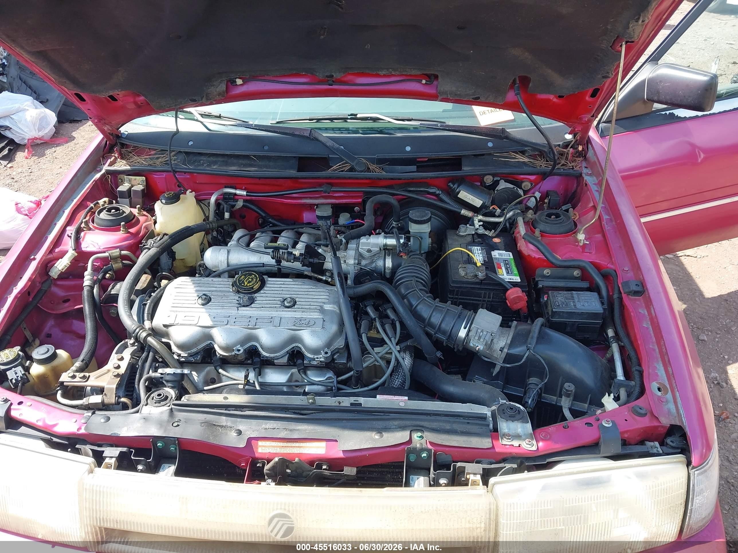 1995 Mercury Tracer Trio Pink vin: 3MASM15JXSR631698