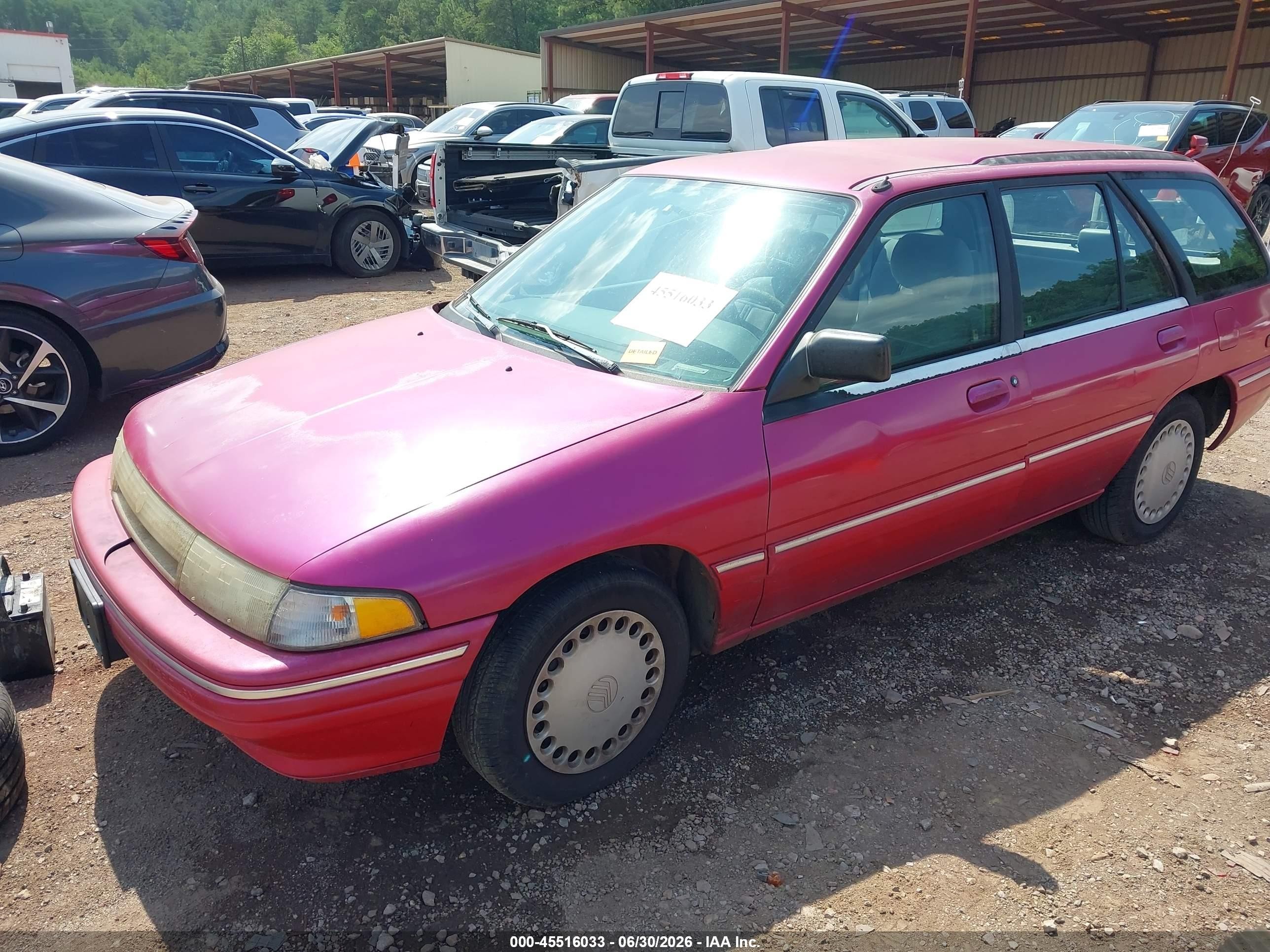 1995 Mercury Tracer Trio Pink vin: 3MASM15JXSR631698