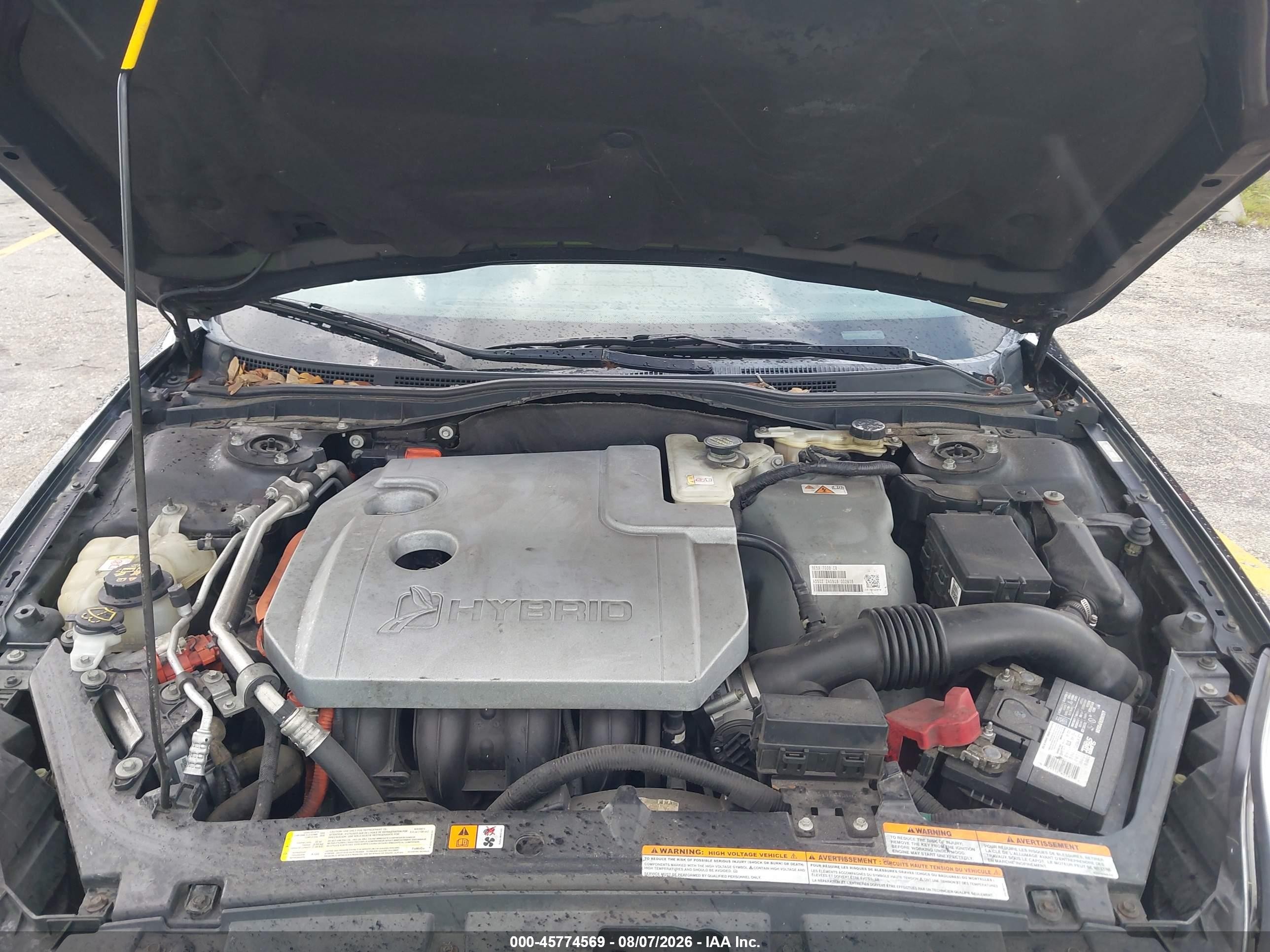 2010 Mercury Milan Hybrid   Black vin: 3MEDM0L33AR633734