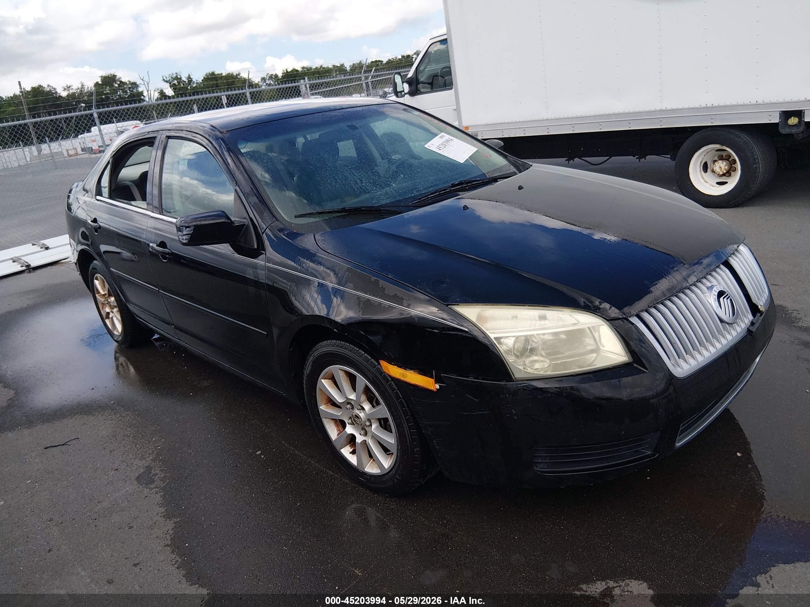 2006 Mercury Milan V6 Black vin: 3MEFM07126R639131