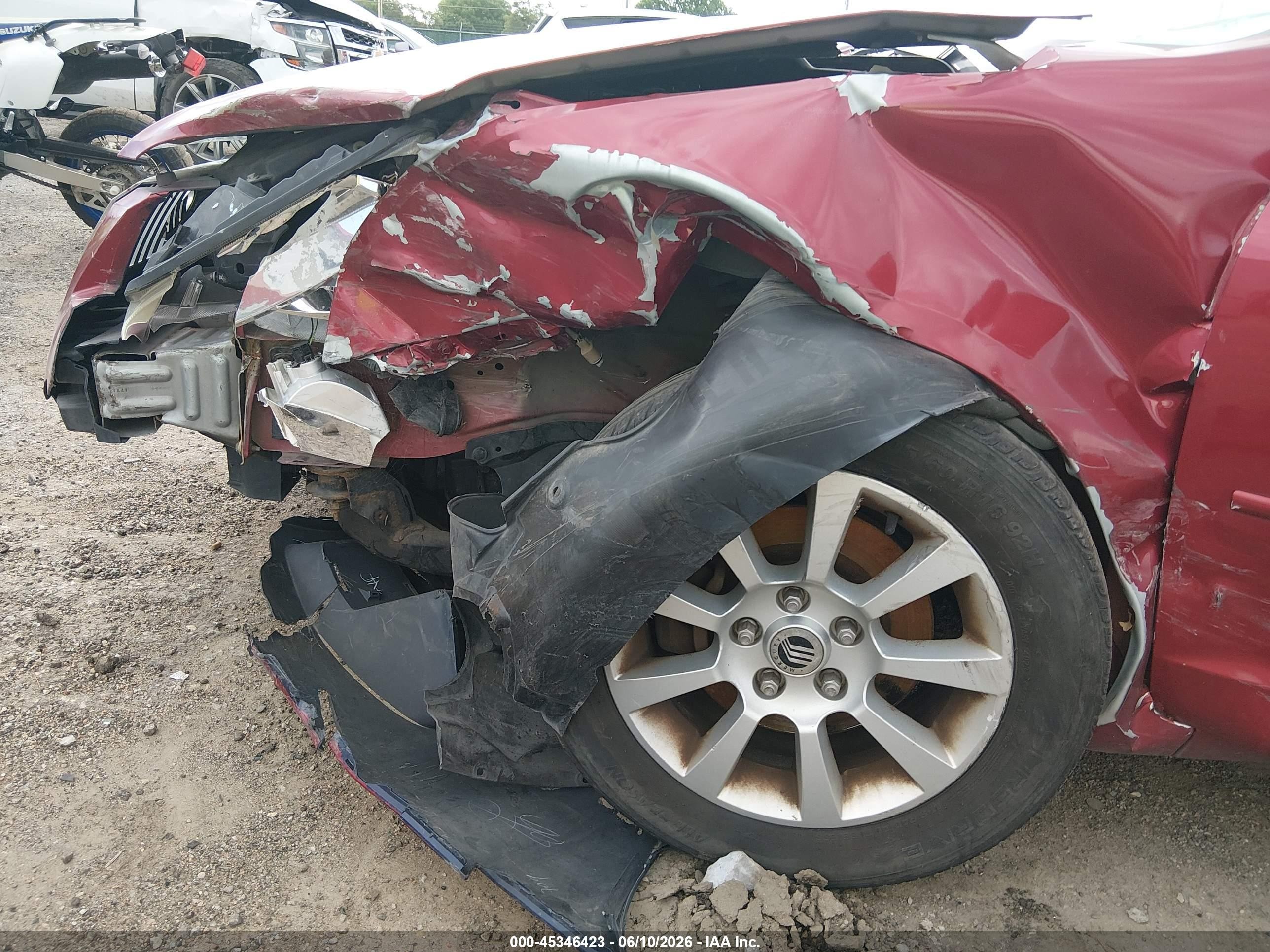 2006 Mercury Milan V6 Red vin: 3MEFM07166R622512