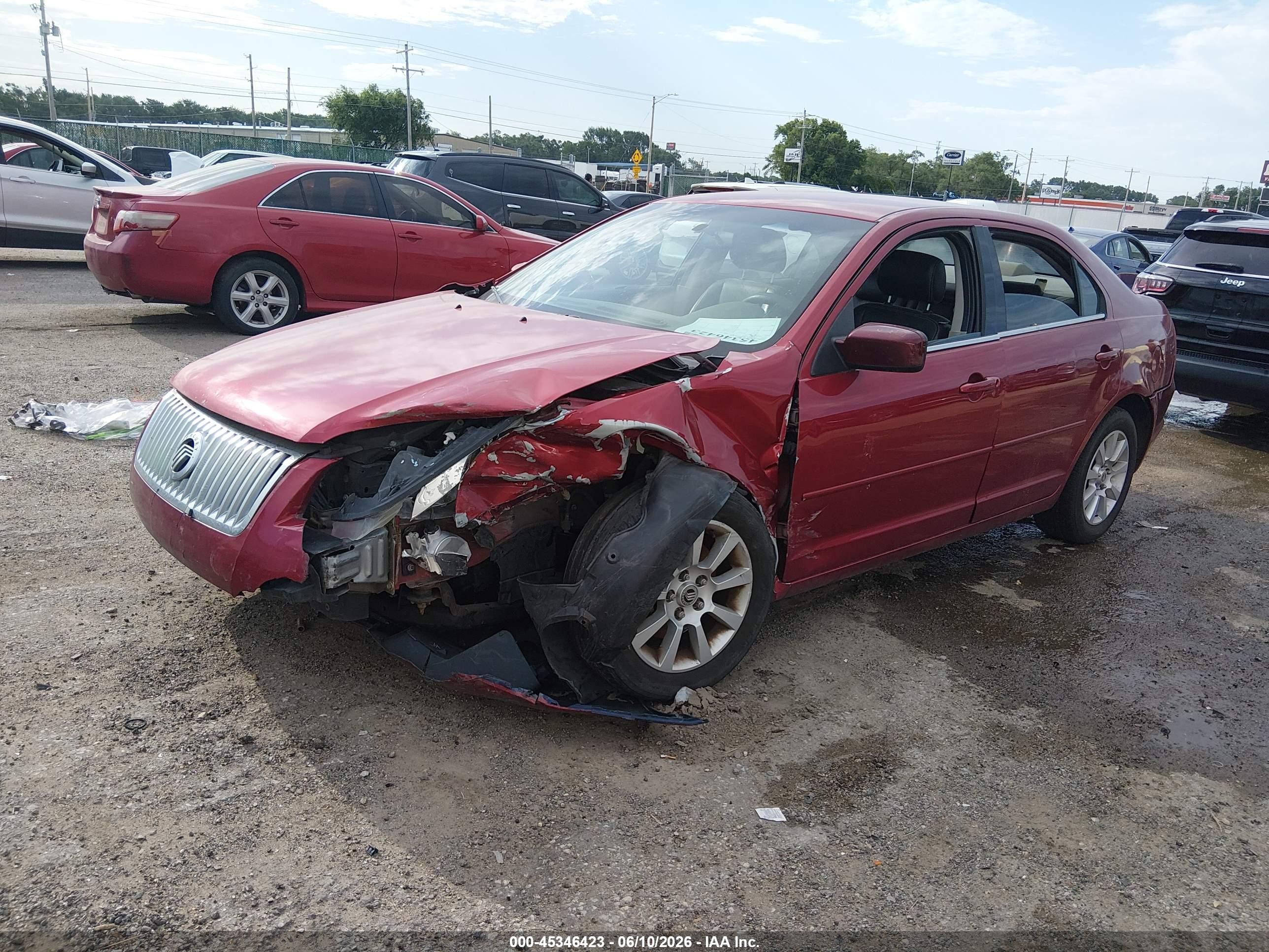 2006 Mercury Milan V6 Red vin: 3MEFM07166R622512