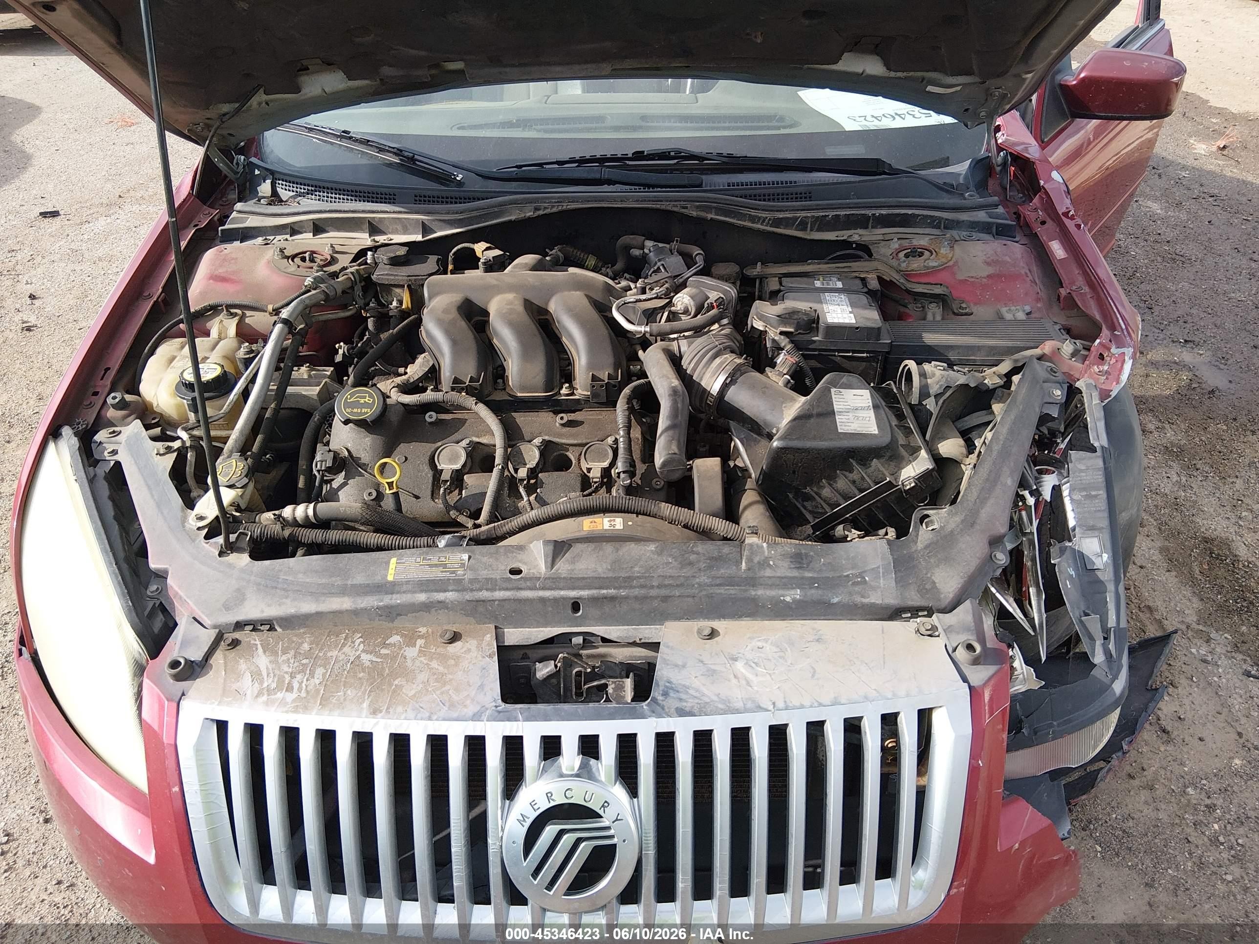 2006 Mercury Milan V6 Red vin: 3MEFM07166R622512