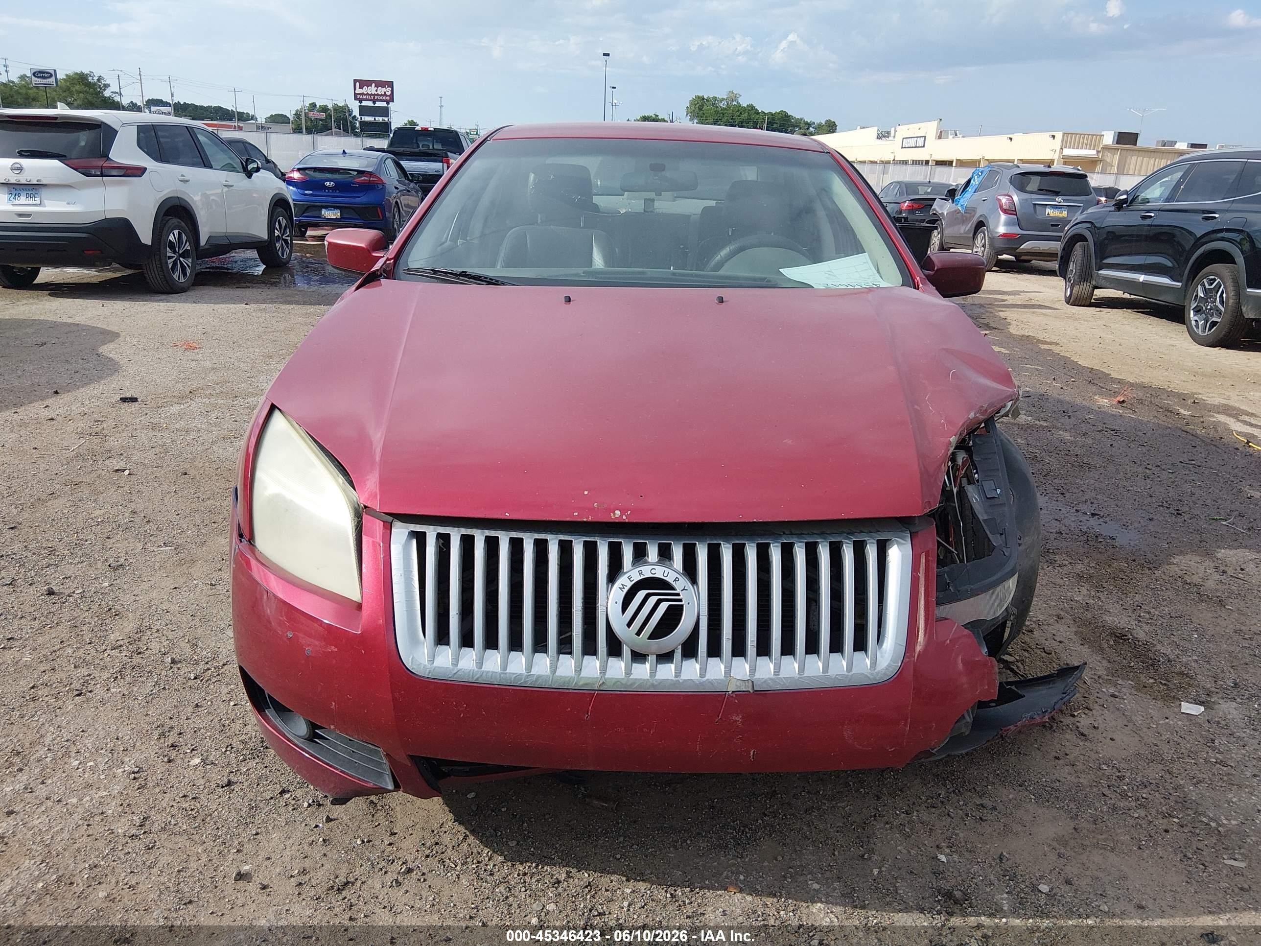 2006 Mercury Milan V6 Red vin: 3MEFM07166R622512