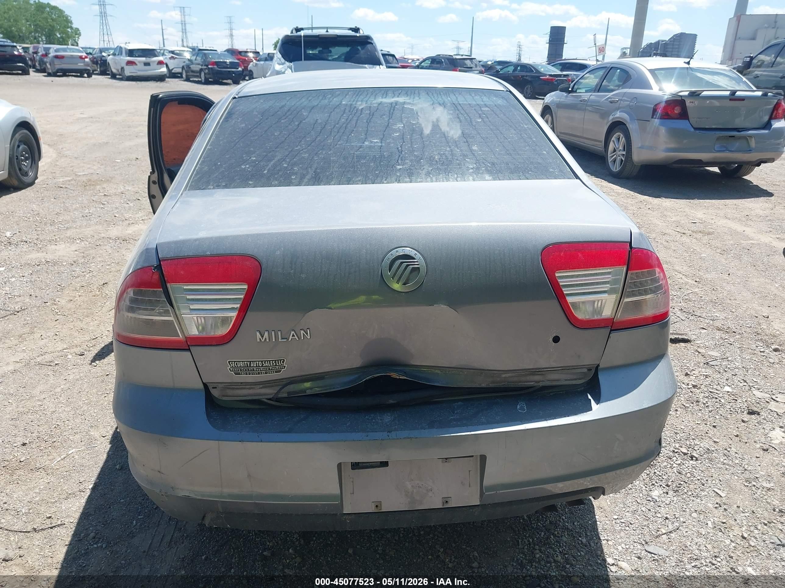 2006 Mercury Milan I4 Gray vin: 3MEFM07Z86R631024