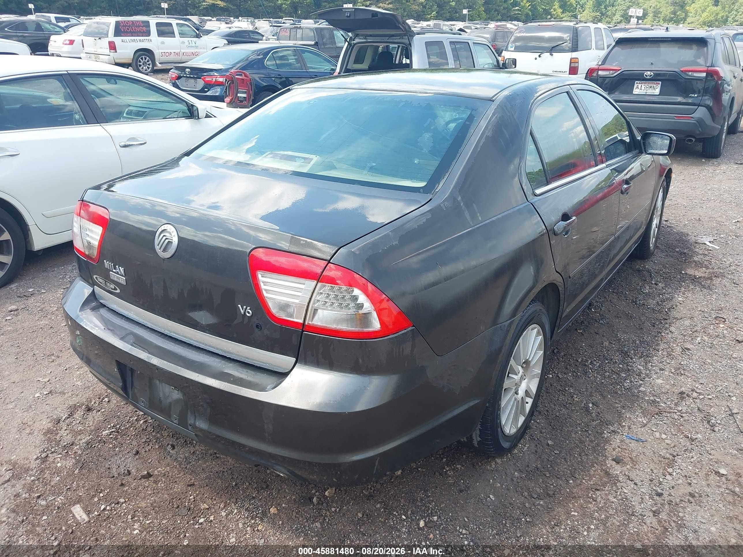 2006 Mercury Milan V6 Premier Black vin: 3MEFM08156R666077