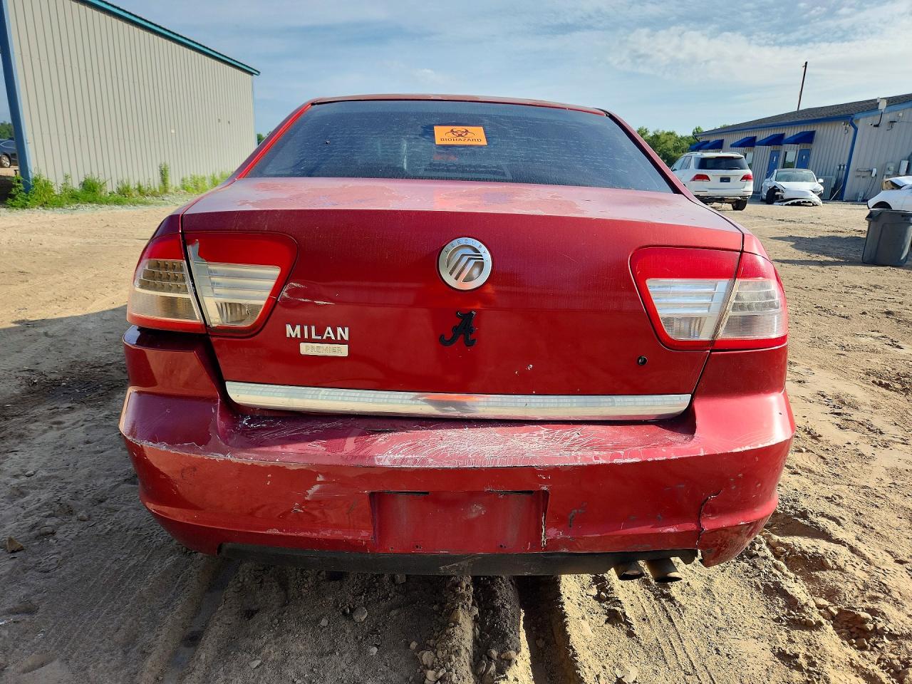 2006 Mercury Milan Premier Red vin: 3MEFM08Z06R630996