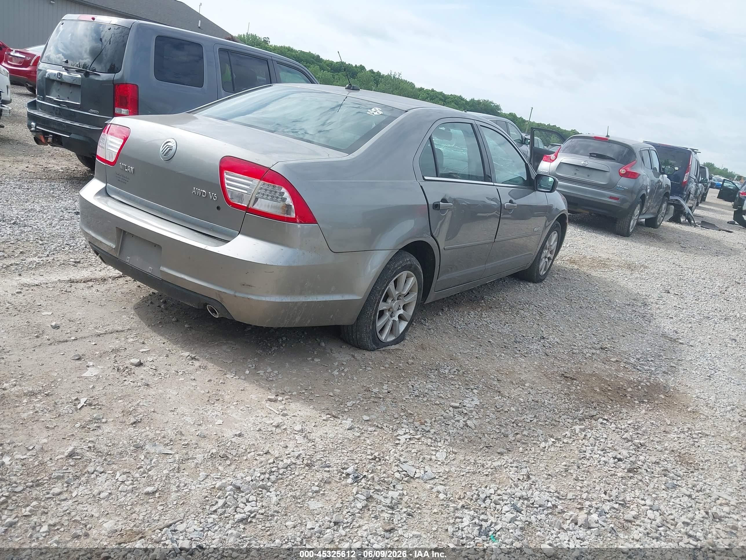 2008 Mercury Milan V6 Gray vin: 3MEHM01108R654165