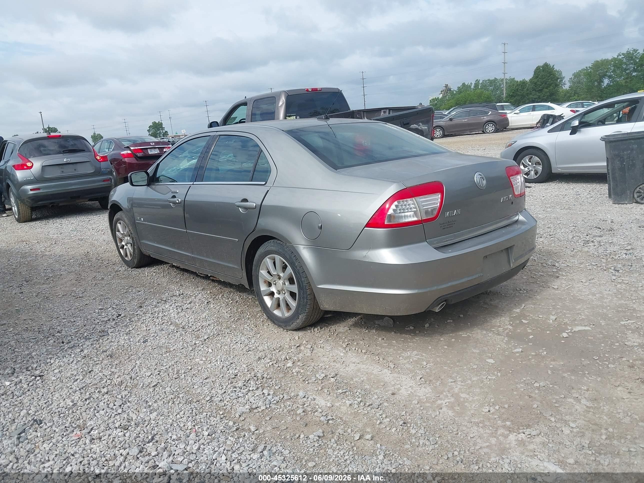 2008 Mercury Milan V6 Gray vin: 3MEHM01108R654165