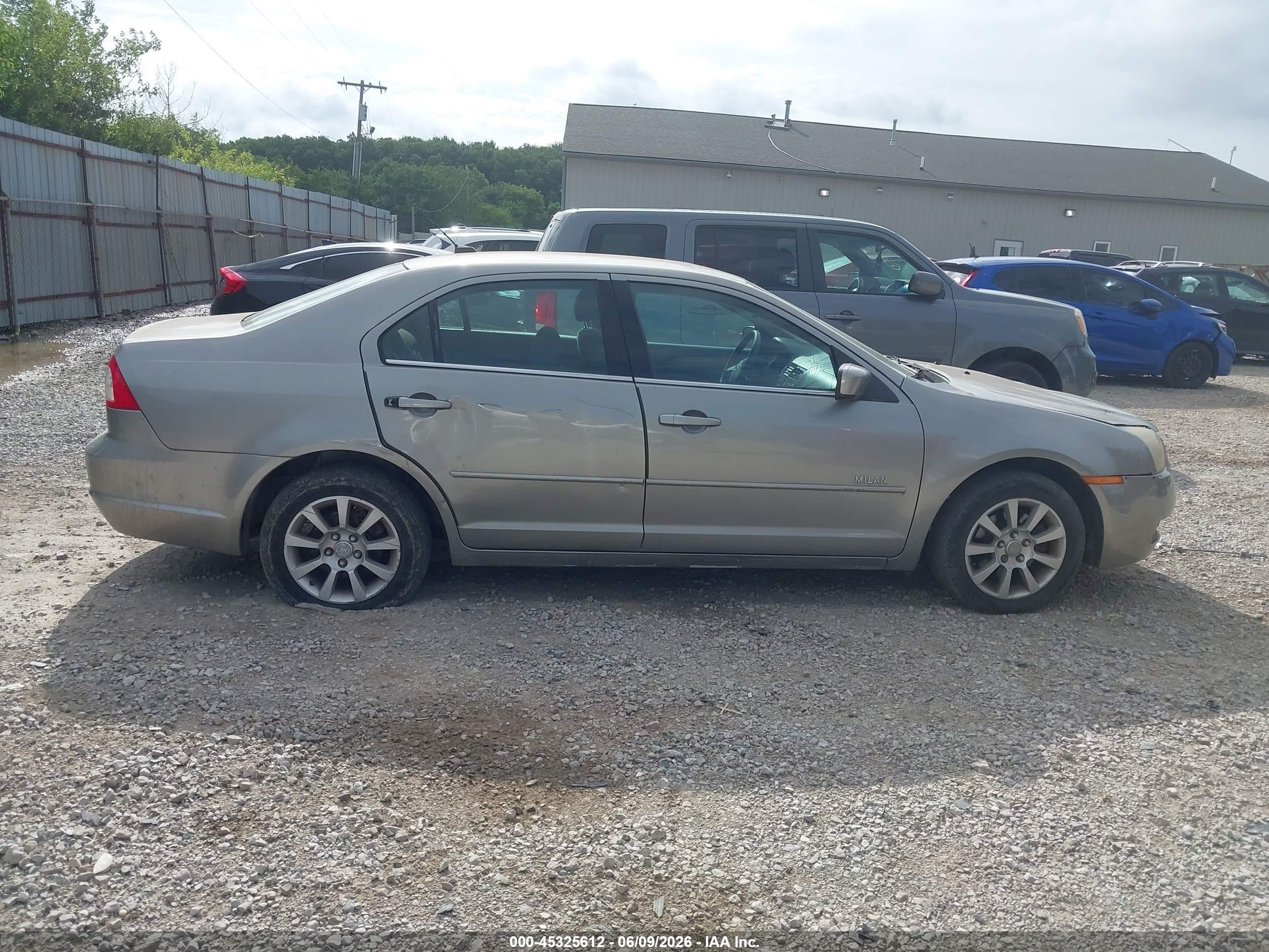 2008 Mercury Milan V6 Gray vin: 3MEHM01108R654165