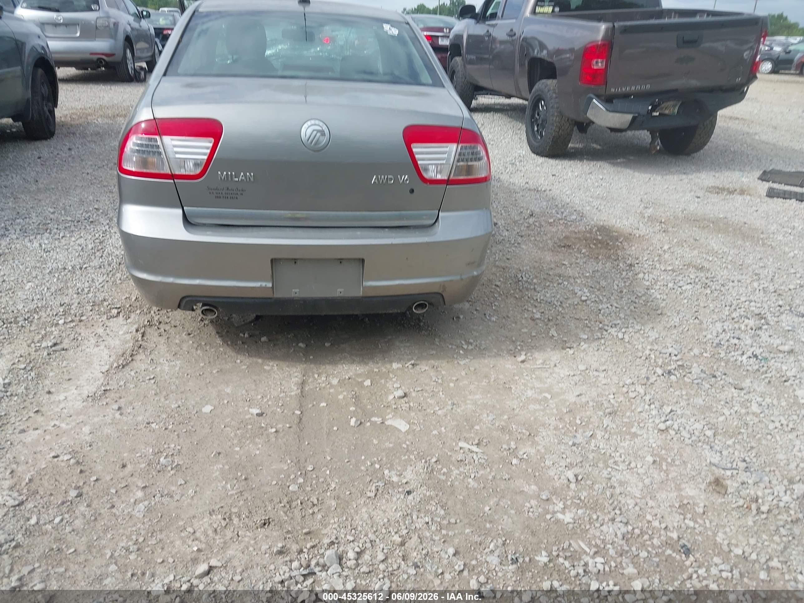 2008 Mercury Milan V6 Gray vin: 3MEHM01108R654165