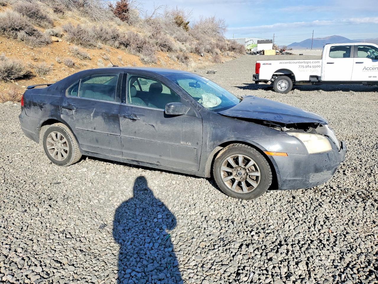 2007 Mercury Milan Charcoal vin: 3MEHM01117R613607