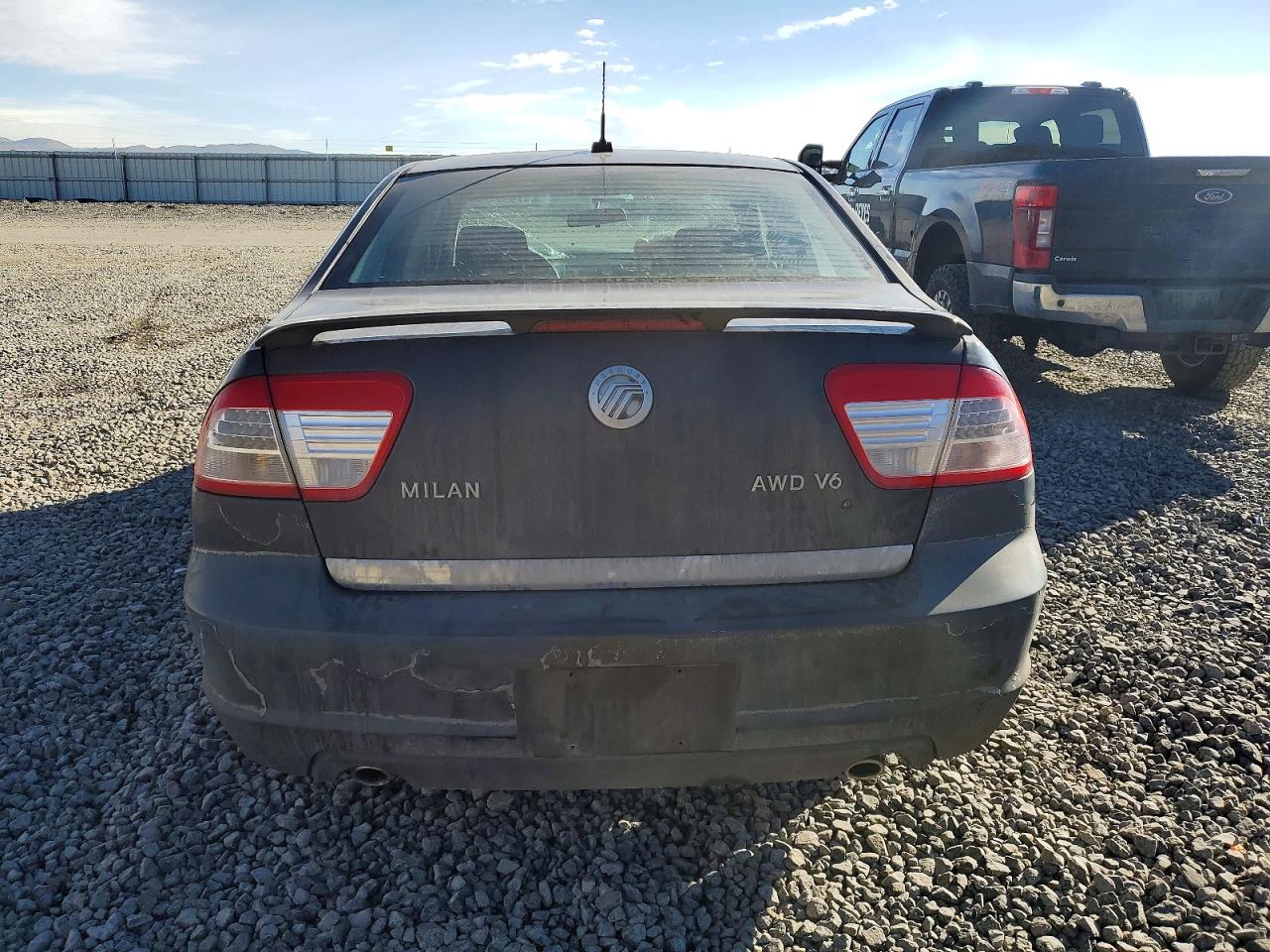 2007 Mercury Milan Charcoal vin: 3MEHM01117R613607