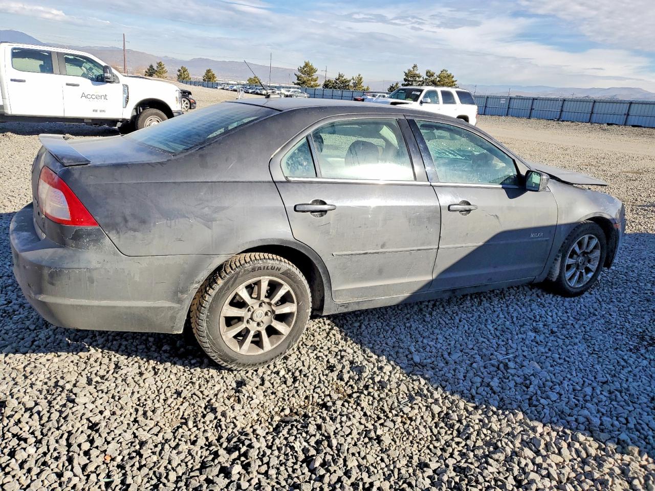 2007 Mercury Milan Charcoal vin: 3MEHM01117R613607