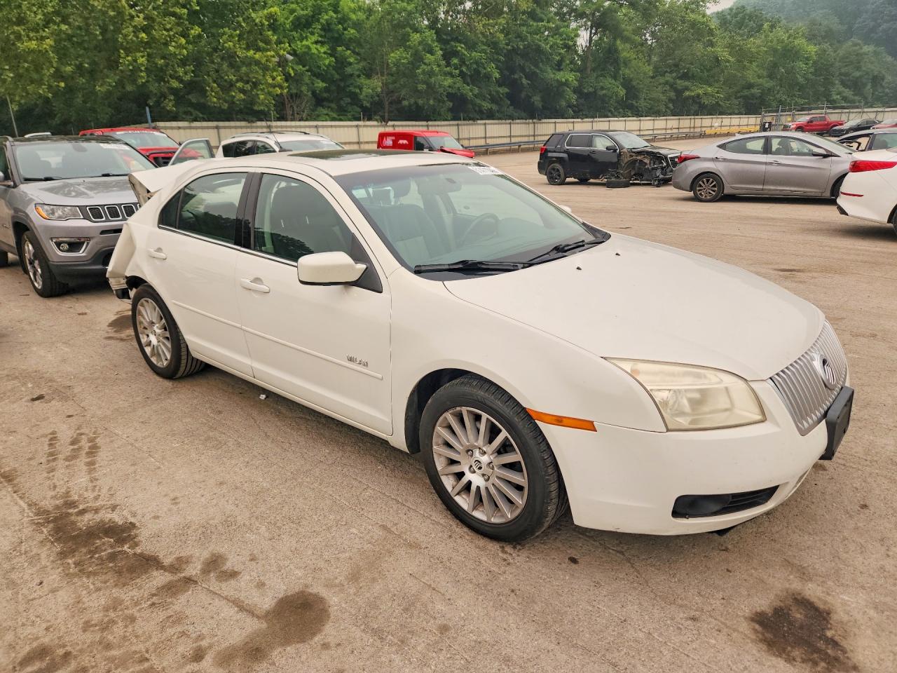 2008 Mercury Milan Premier White vin: 3MEHM02128R617231