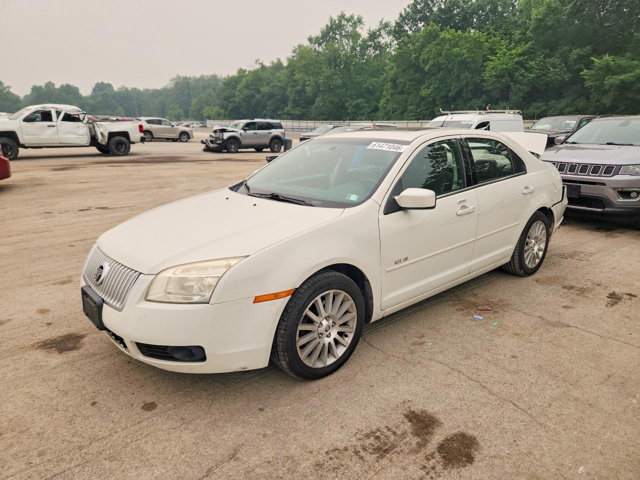 2008 Mercury Milan Premier White vin: 3MEHM02128R617231