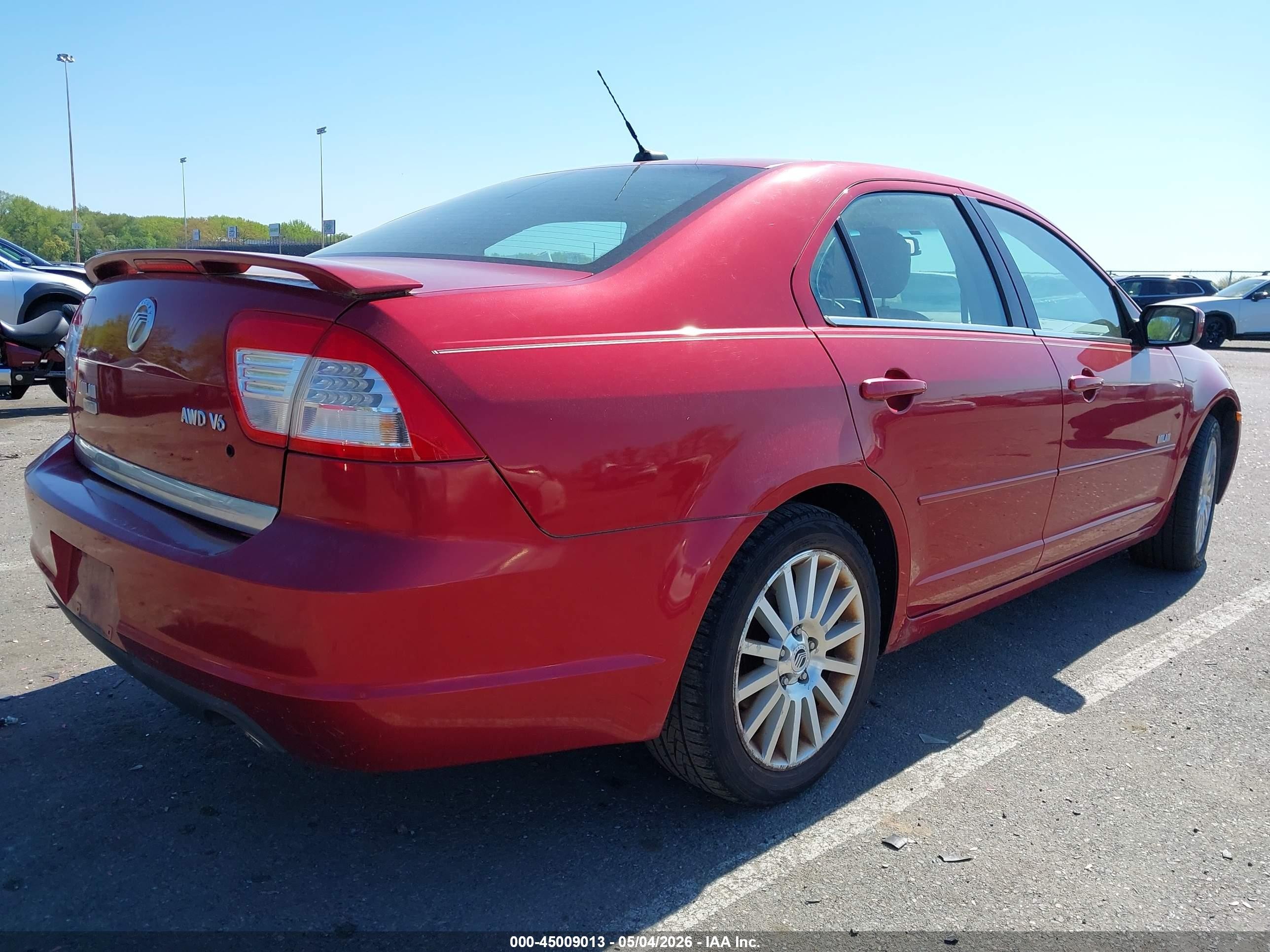 2007 Mercury Milan V6 Premier Red vin: 3MEHM02147R621666