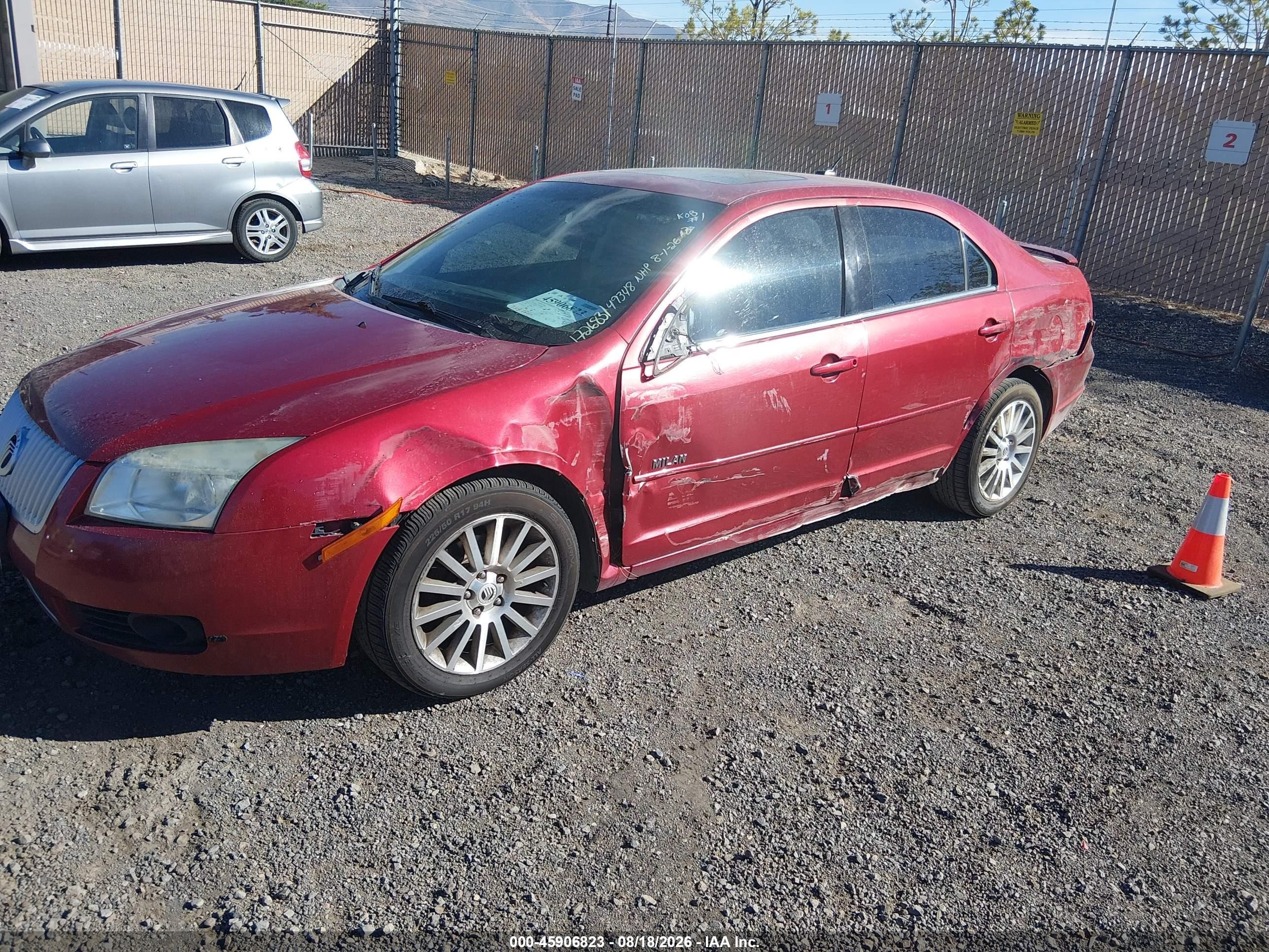 2007 Mercury Milan V6 Premier Maroon vin: 3MEHM02157R637665