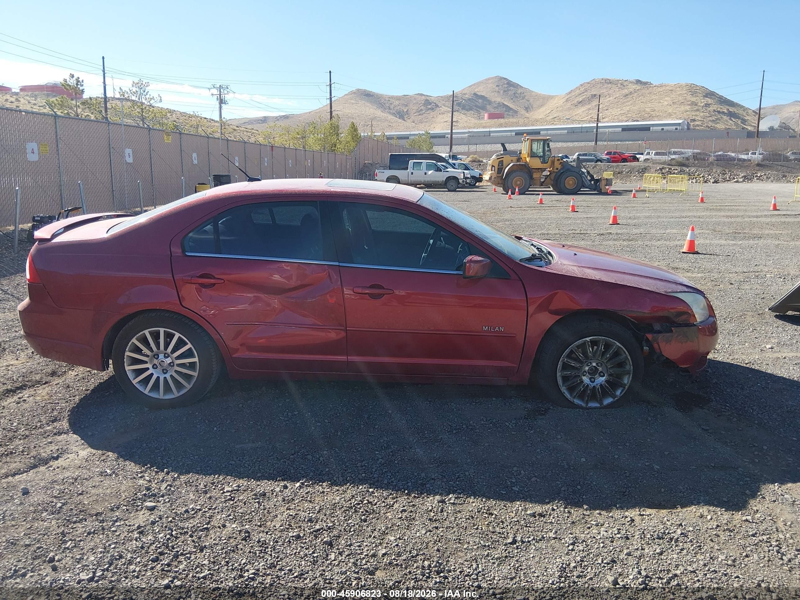 2007 Mercury Milan V6 Premier Maroon vin: 3MEHM02157R637665