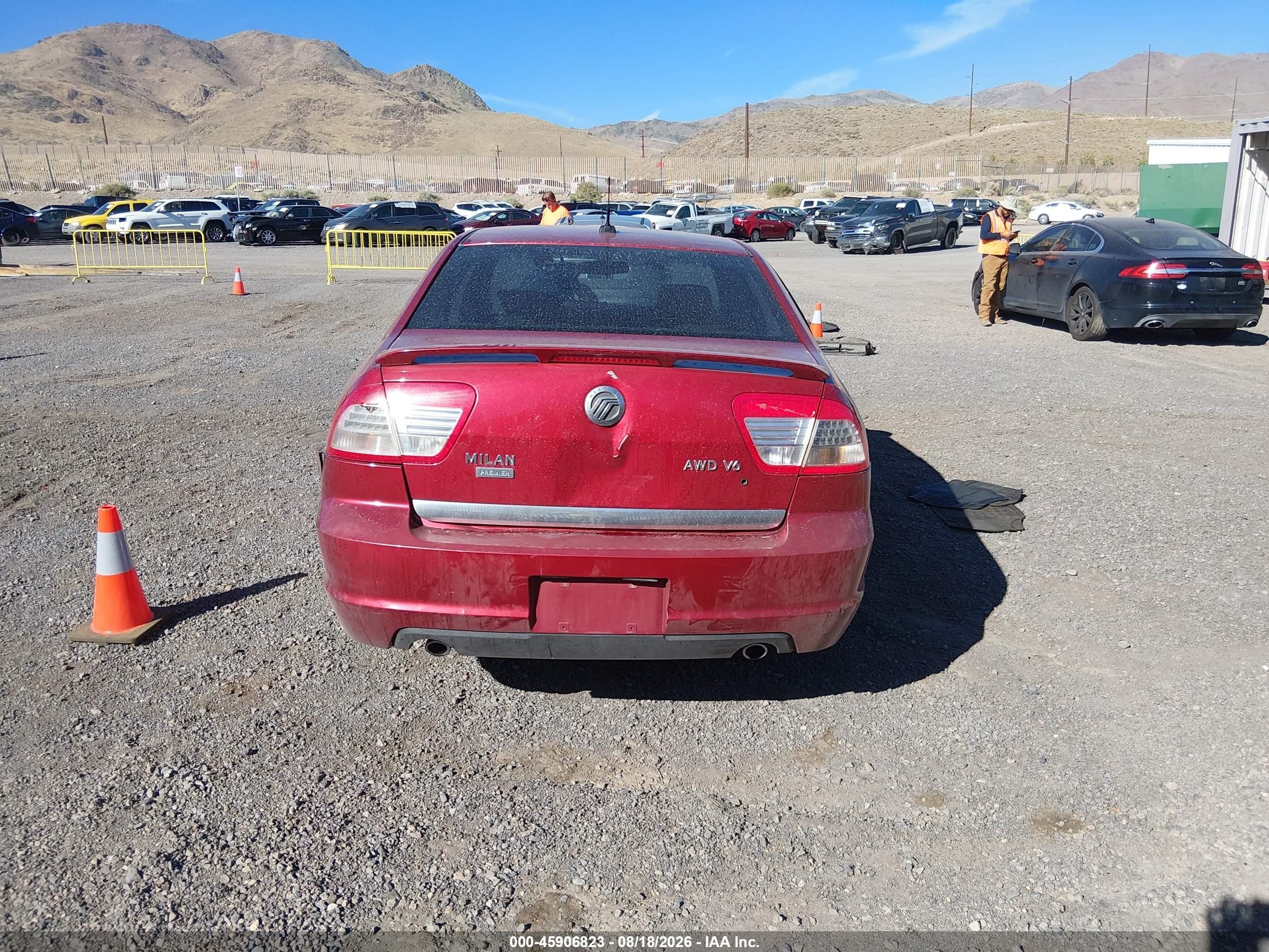 2007 Mercury Milan V6 Premier Maroon vin: 3MEHM02157R637665