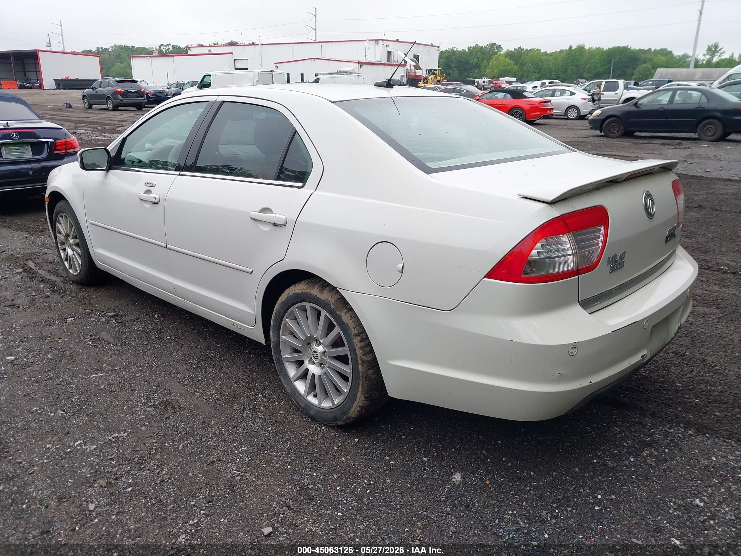 2008 Mercury Milan V6 Premier White vin: 3MEHM02178R606953