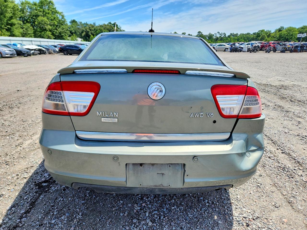 2008 Mercury Milan Turquoise vin: 3MEHM02188R659998