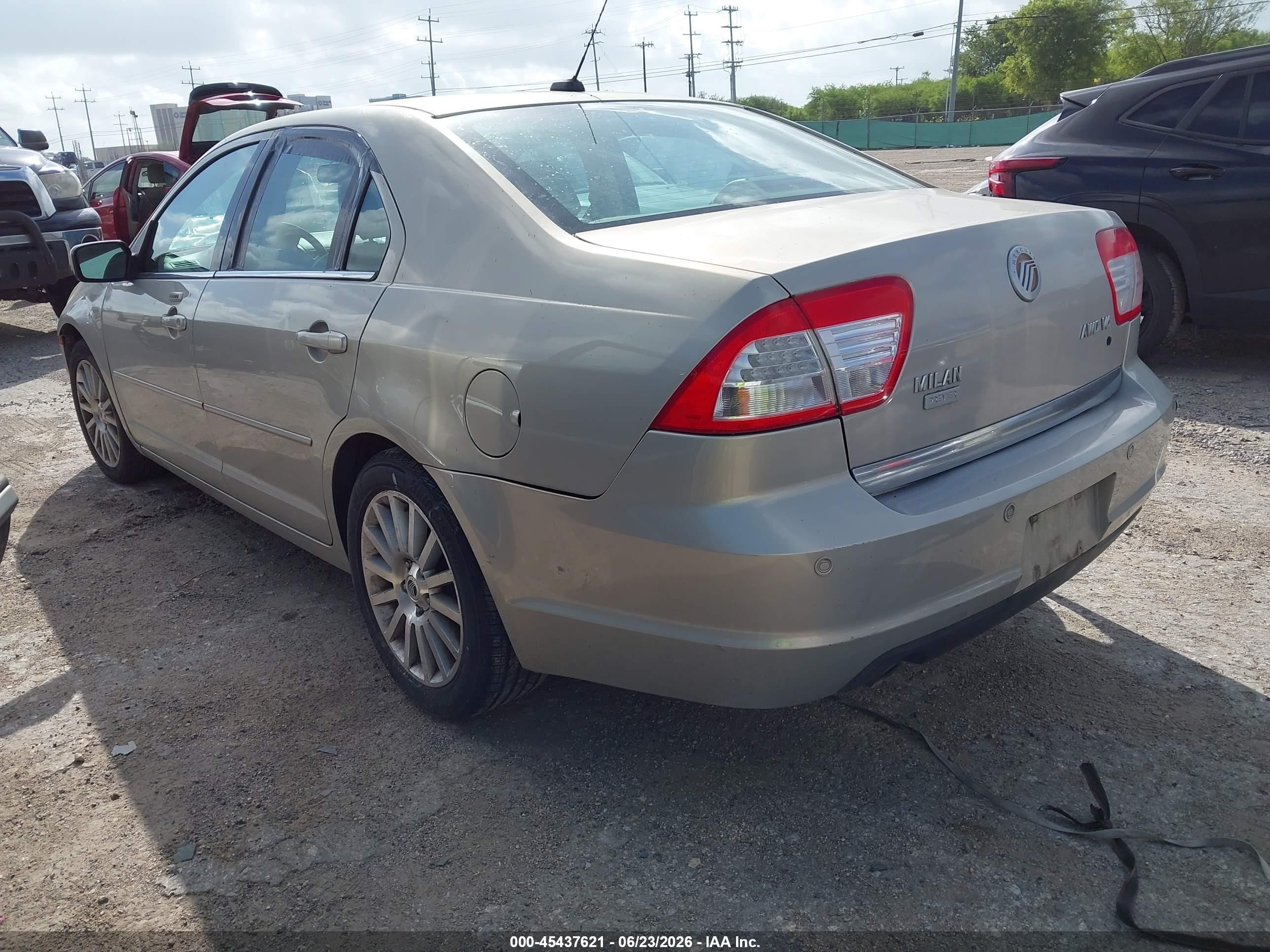 2009 Mercury Milan V6 Premier Beige vin: 3MEHM02199R629801