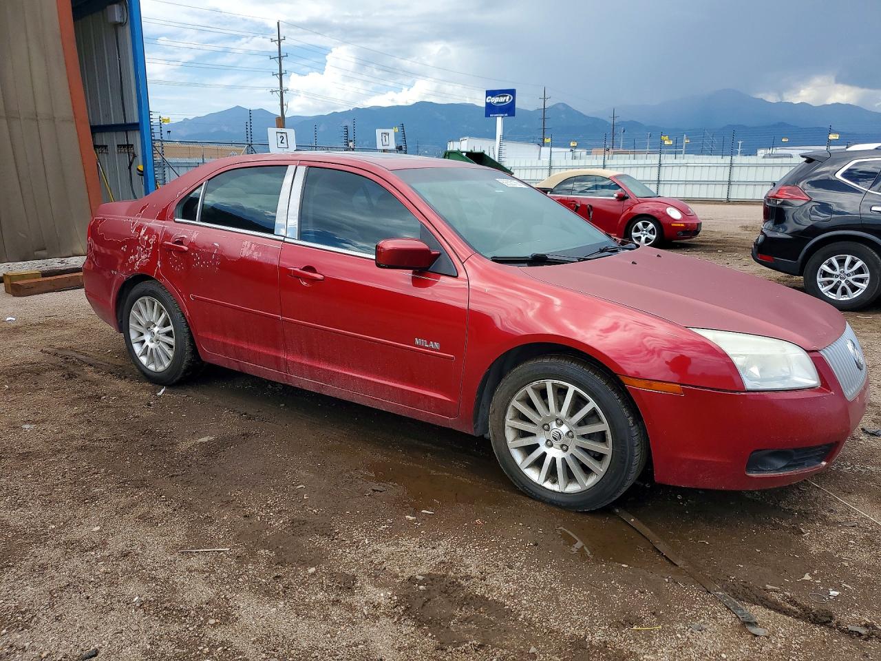 2007 Mercury Milan Premier Red vin: 3MEHM021X7R628878