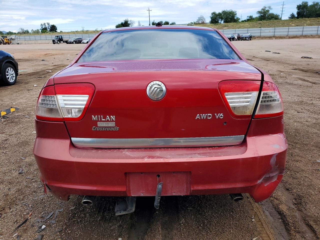 2007 Mercury Milan Premier Red vin: 3MEHM021X7R628878
