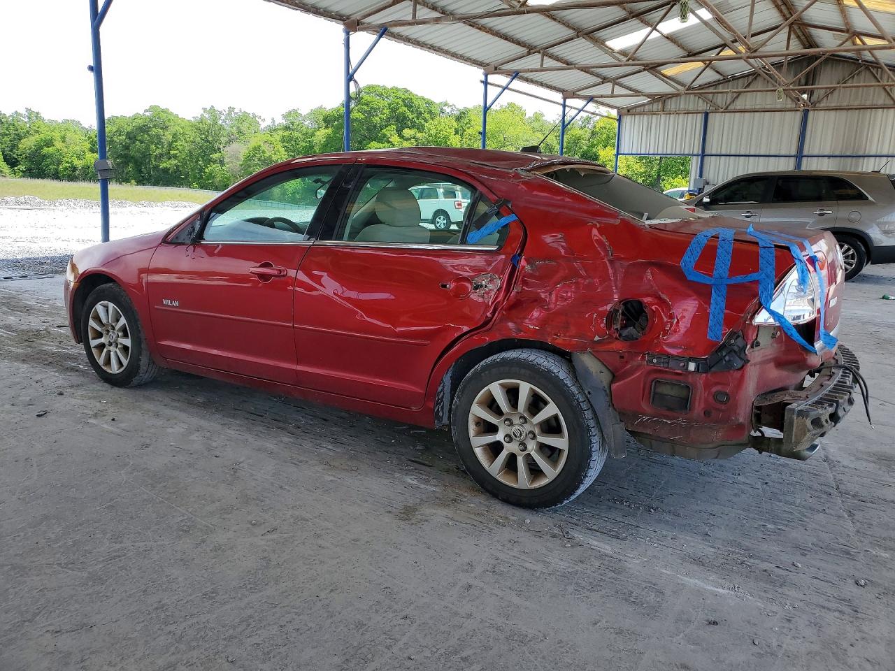 2007 Mercury Milan Red vin: 3MEHM07147R626732