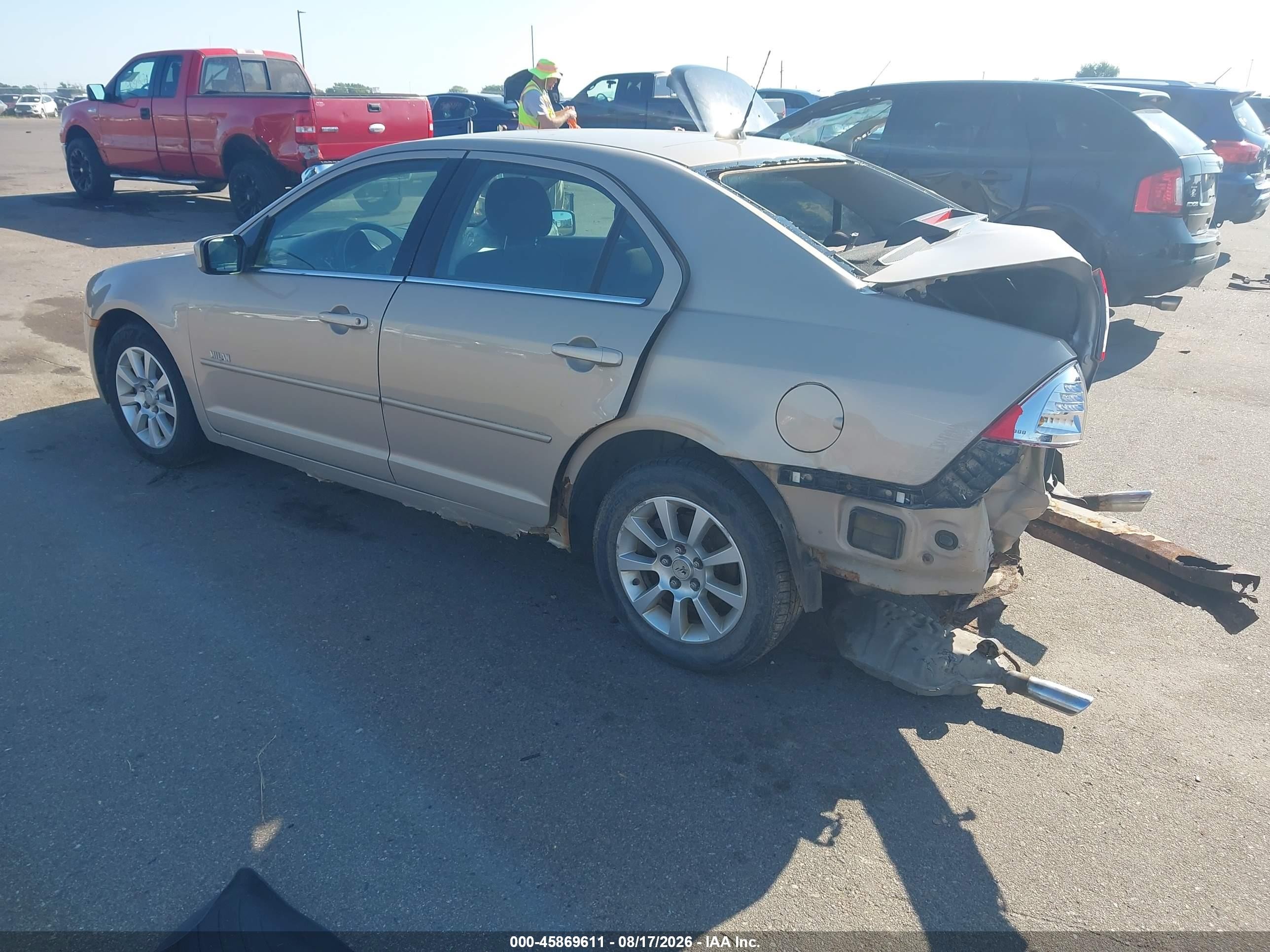 2007 Mercury Milan V6 (120a) Champagne vin: 3MEHM07177R643511