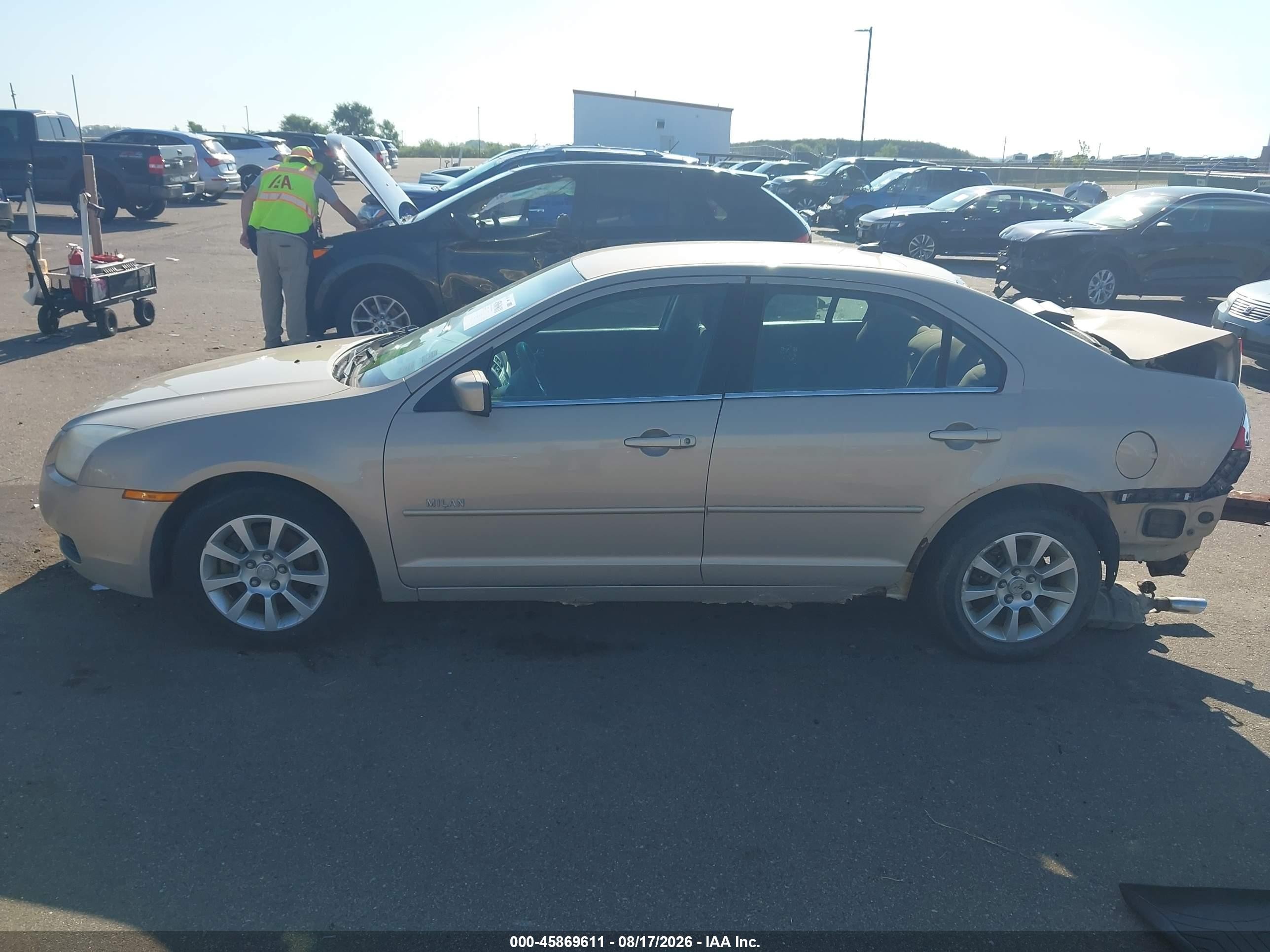 2007 Mercury Milan V6 (120a) Champagne vin: 3MEHM07177R643511