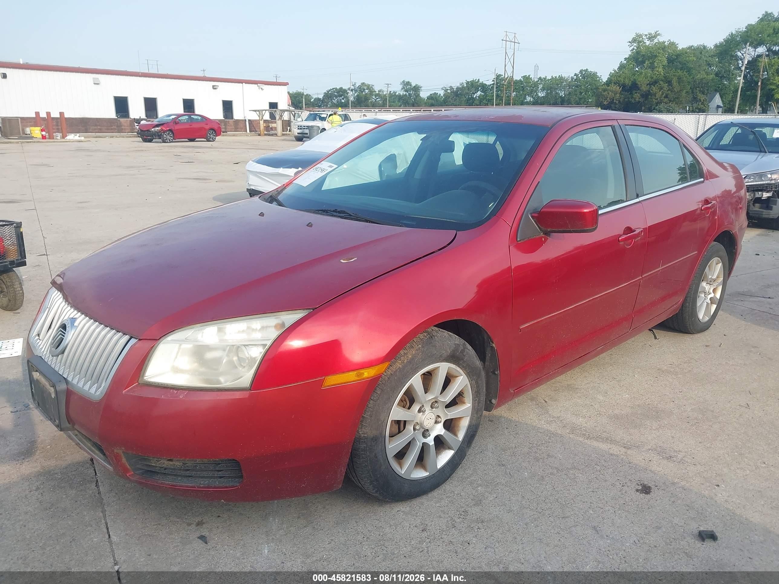 2007 Mercury Milan I4 (100a) Красный vin: 3MEHM07Z17R600658