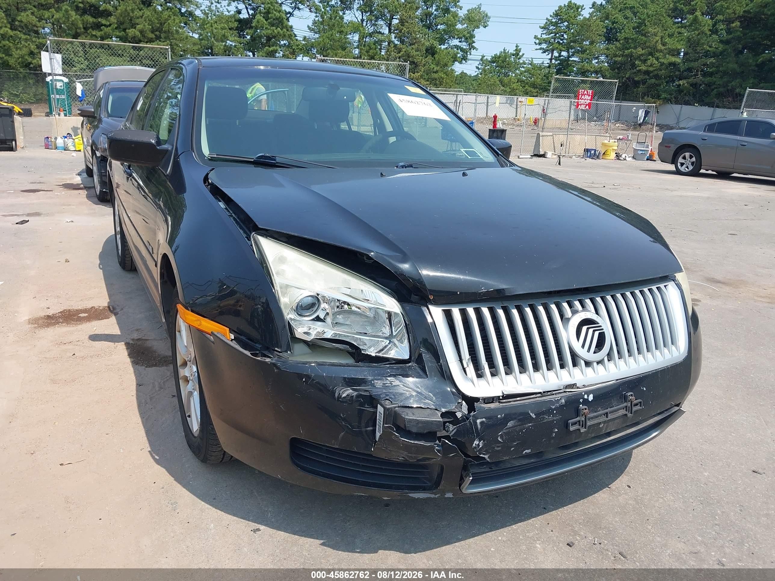 2008 Mercury Milan I4 Black vin: 3MEHM07Z18R639056