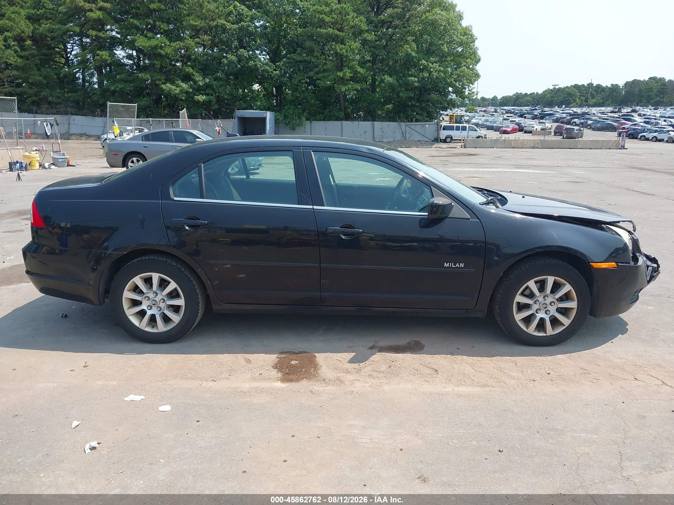 2008 Mercury Milan I4 Black vin: 3MEHM07Z18R639056