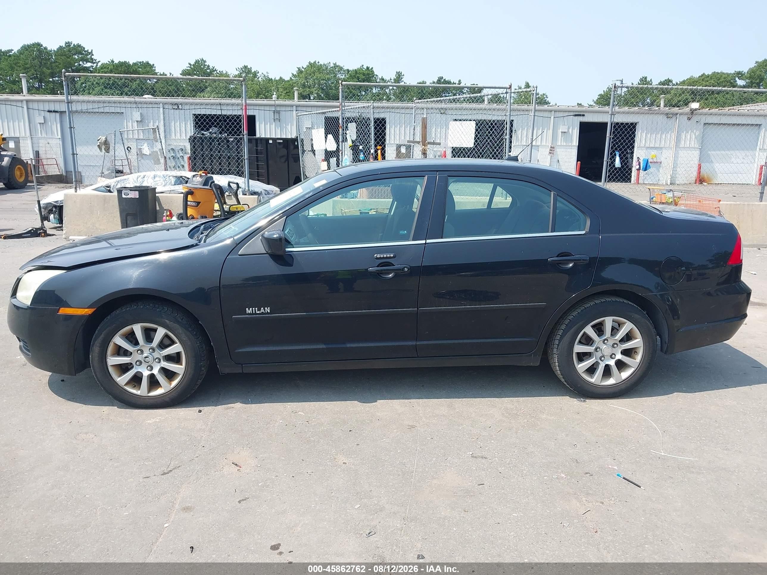 2008 Mercury Milan I4 Black vin: 3MEHM07Z18R639056