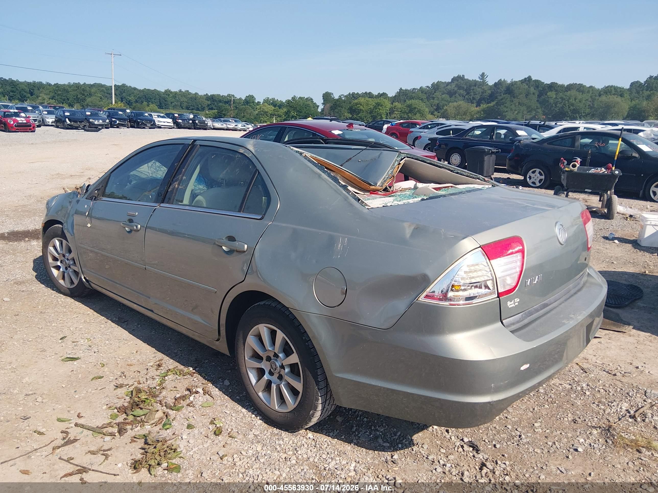 2009 Mercury Milan I4 Green vin: 3MEHM07Z39R618629