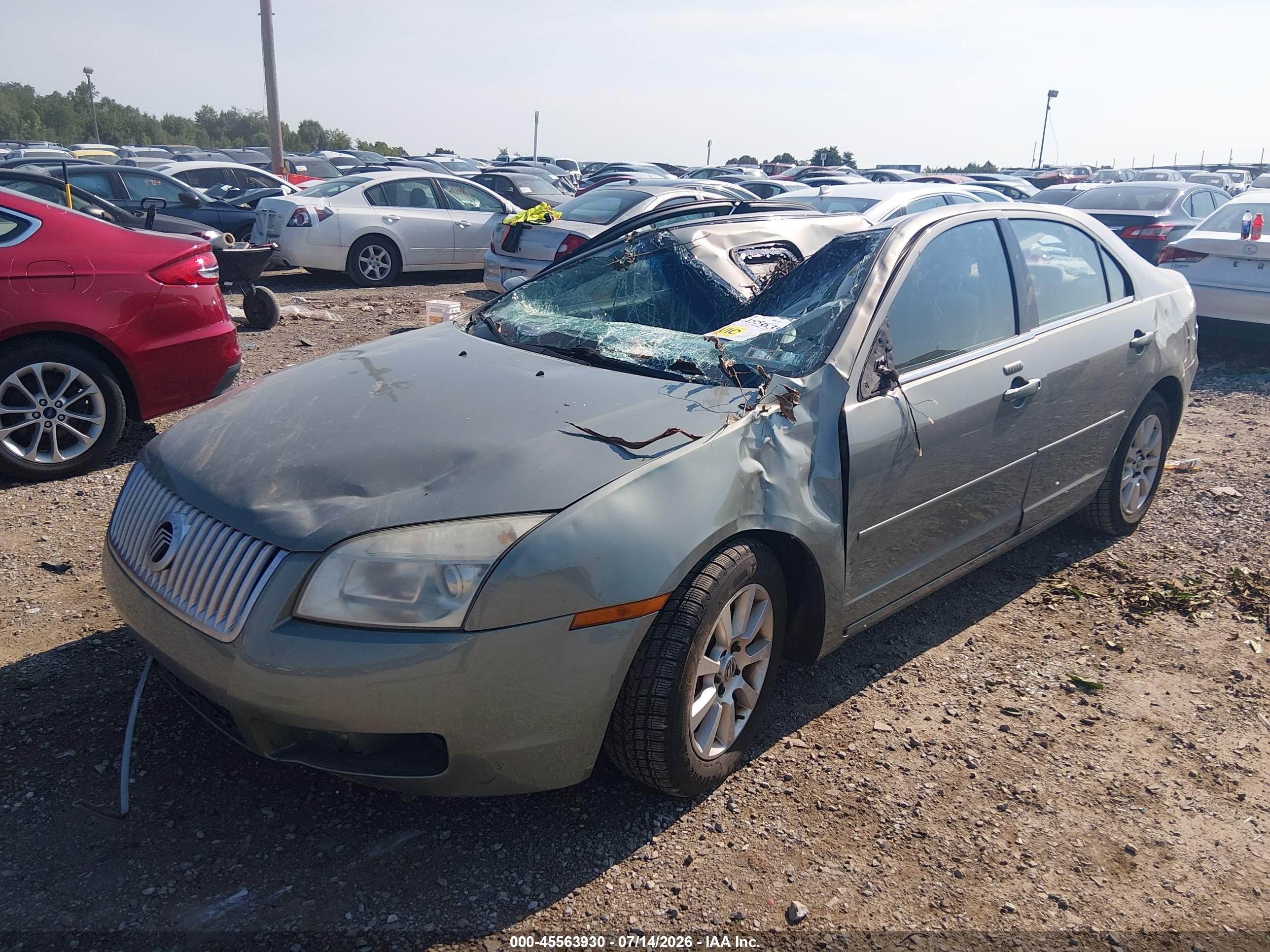 2009 Mercury Milan I4 Green vin: 3MEHM07Z39R618629