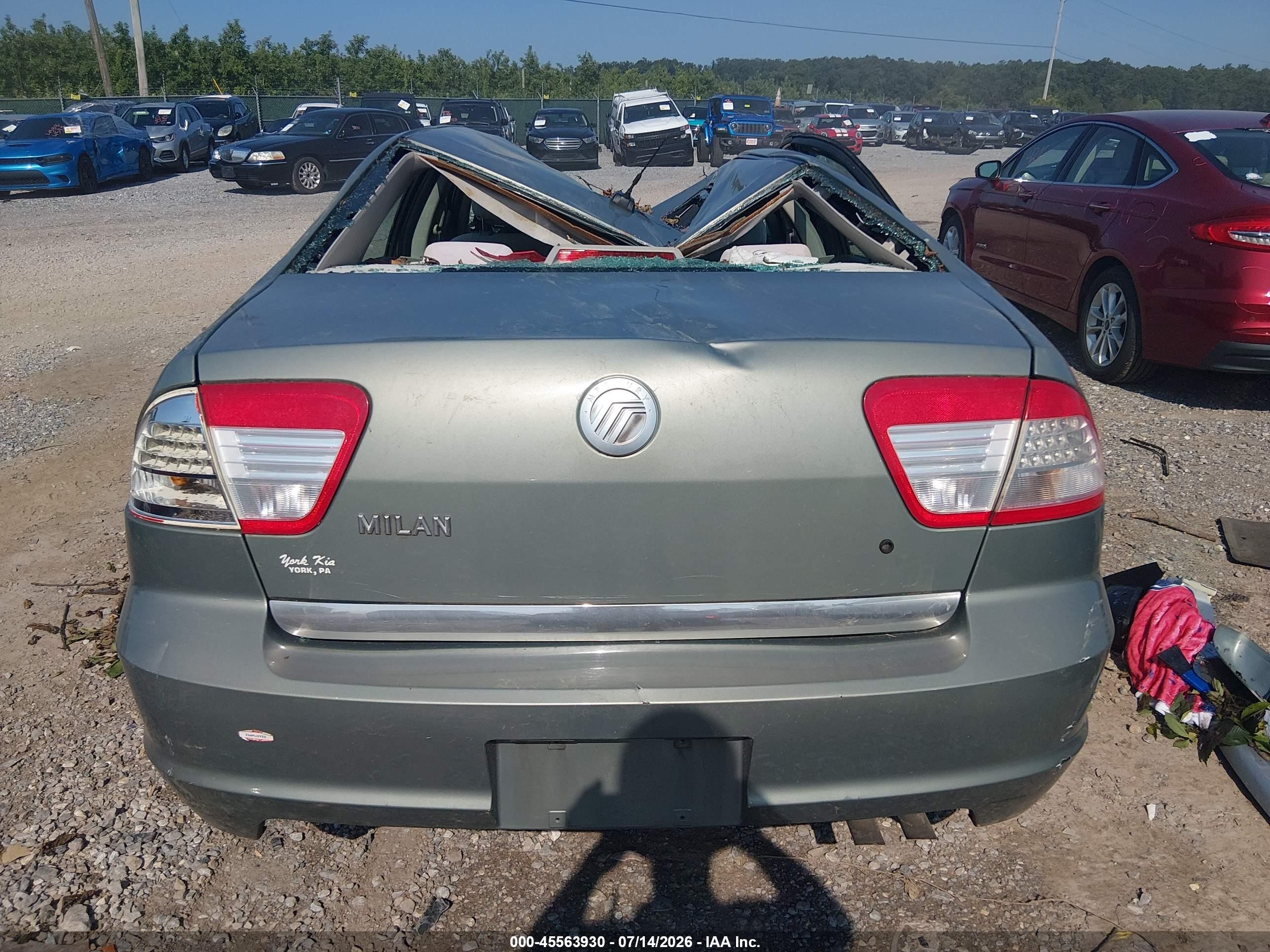 2009 Mercury Milan I4 Green vin: 3MEHM07Z39R618629