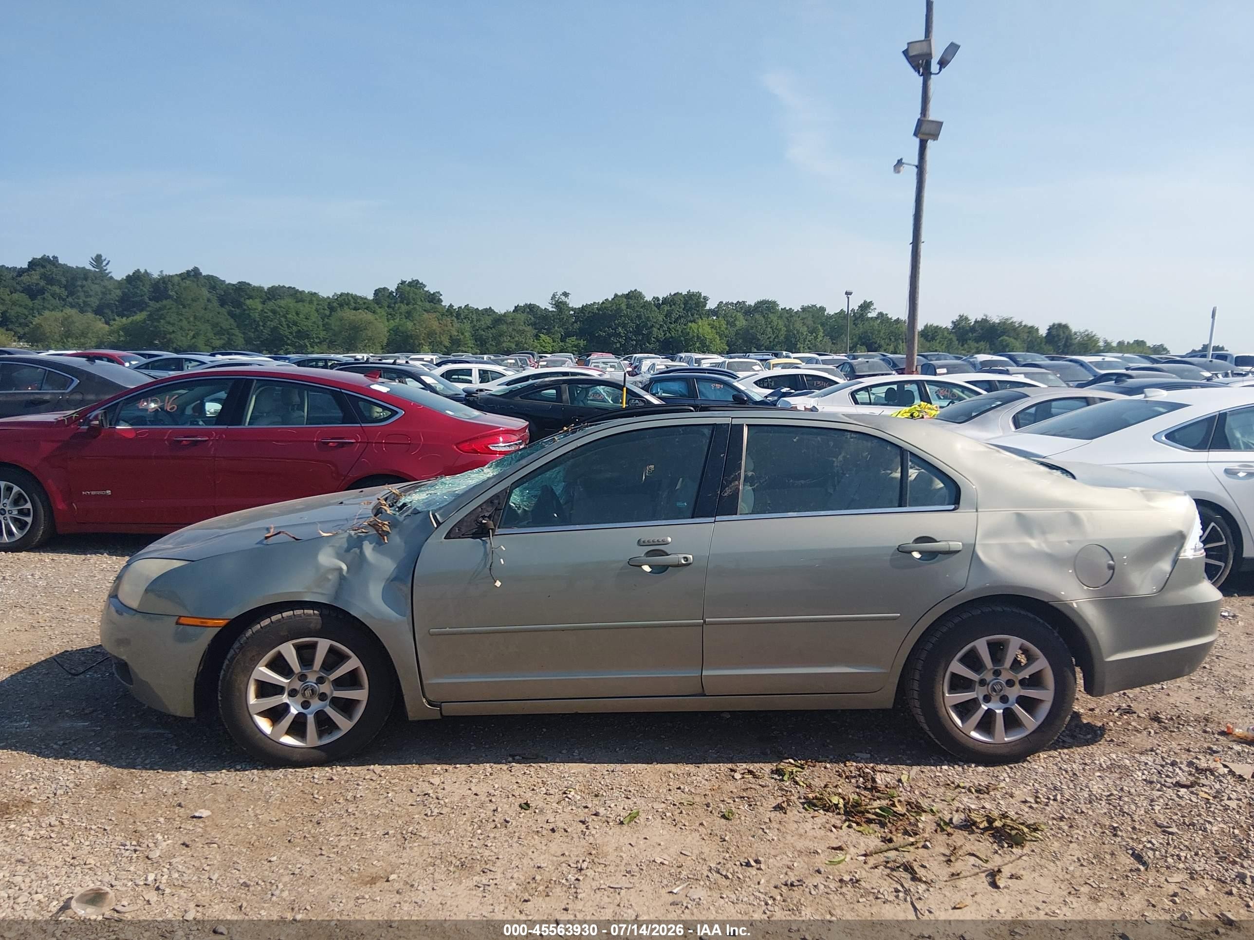 2009 Mercury Milan I4 Green vin: 3MEHM07Z39R618629