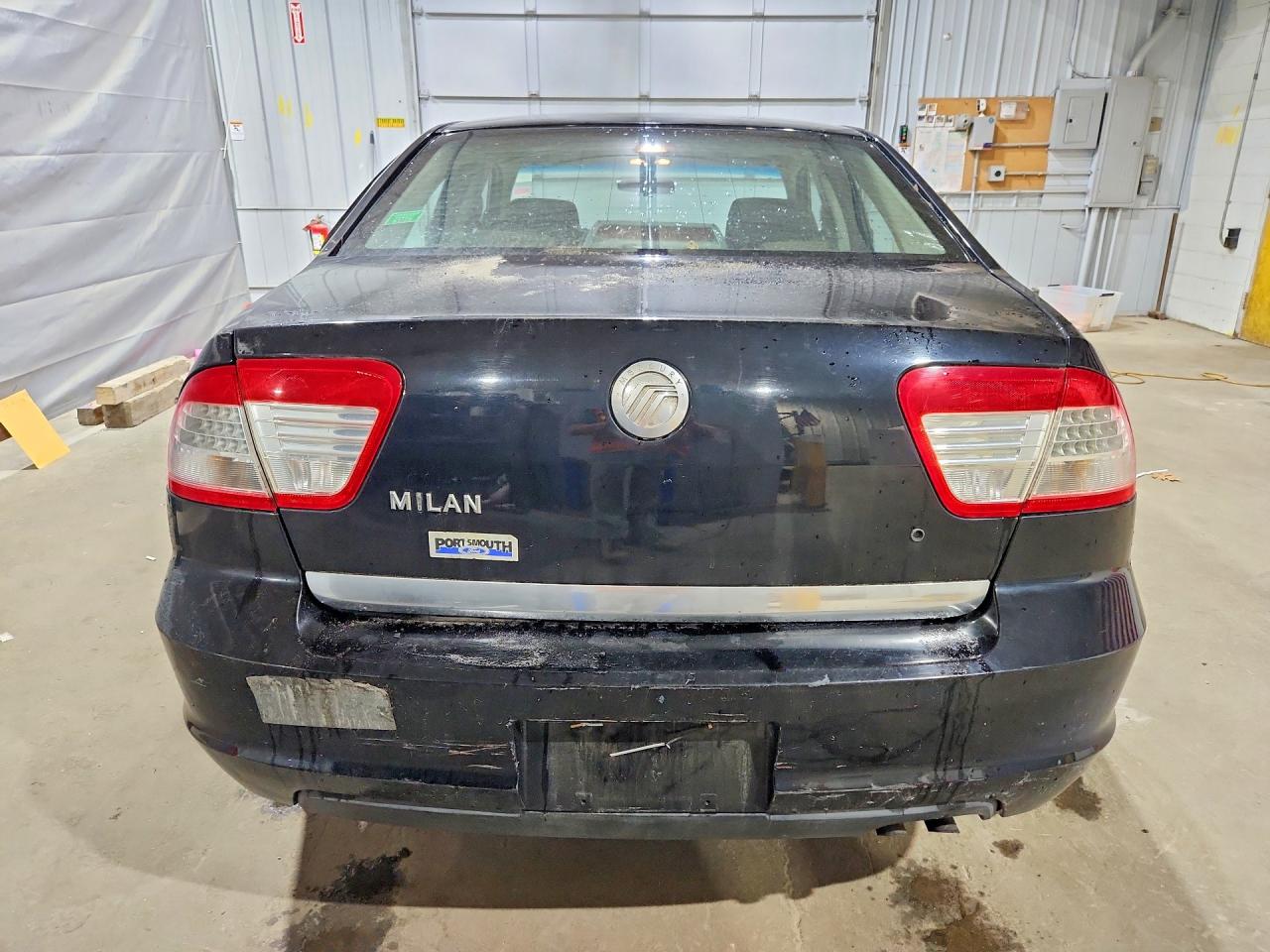 2007 Mercury Milan Black vin: 3MEHM07Z47R601884