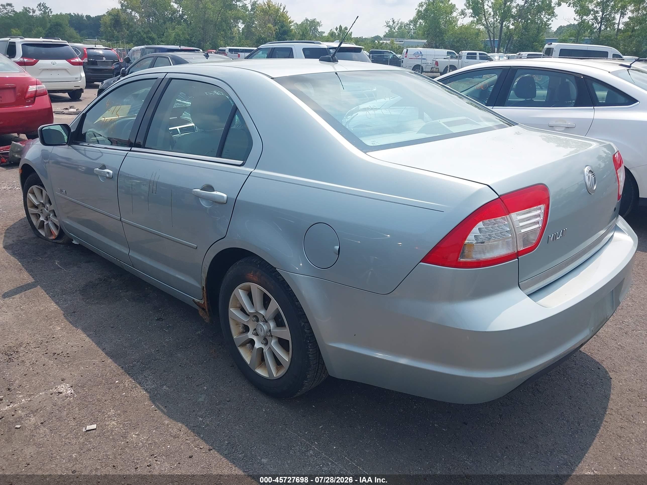 2007 Mercury Milan I4 (100a) Blue vin: 3MEHM07Z47R649028
