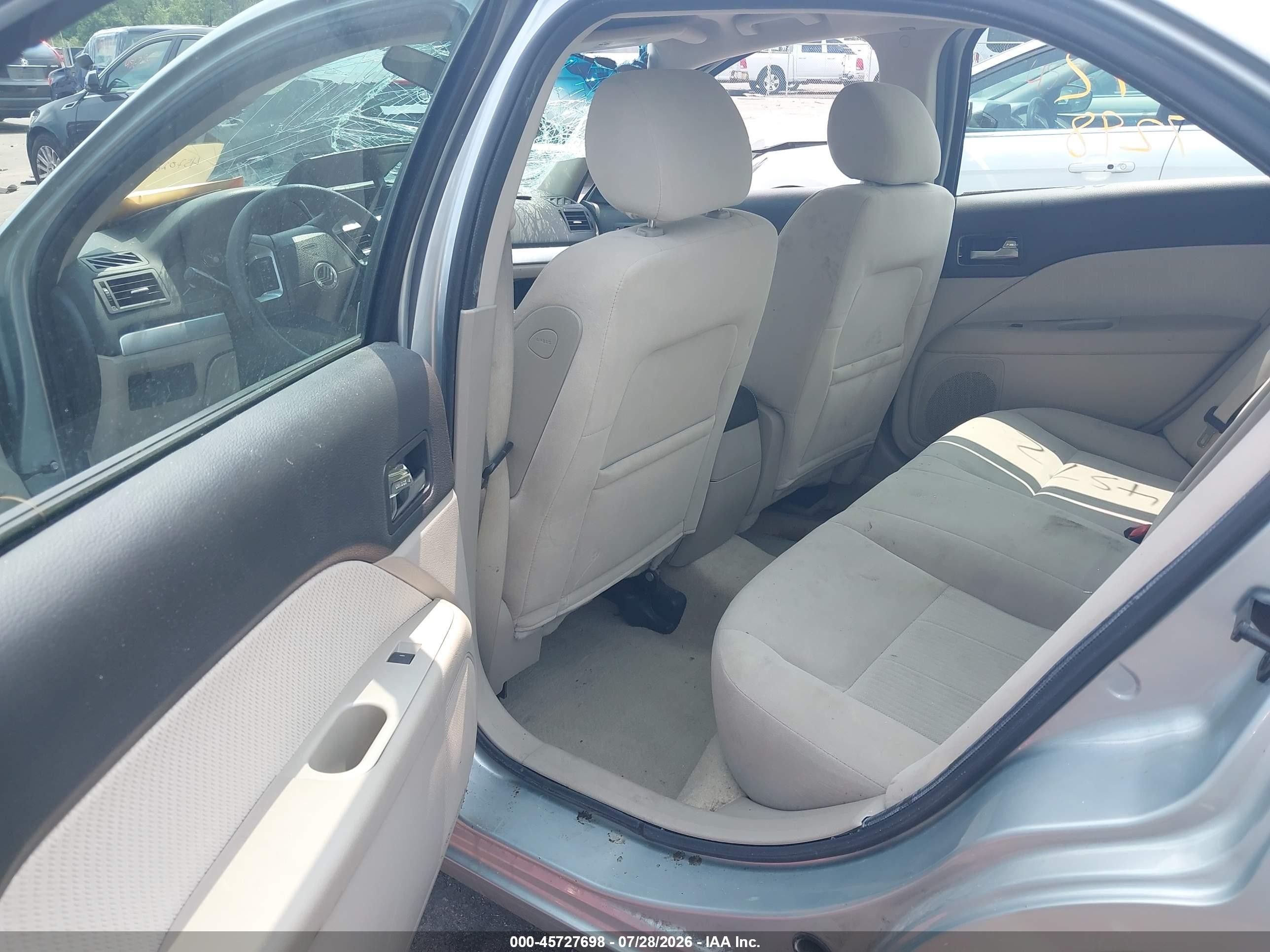 2007 Mercury Milan I4 (100a) Blue vin: 3MEHM07Z47R649028