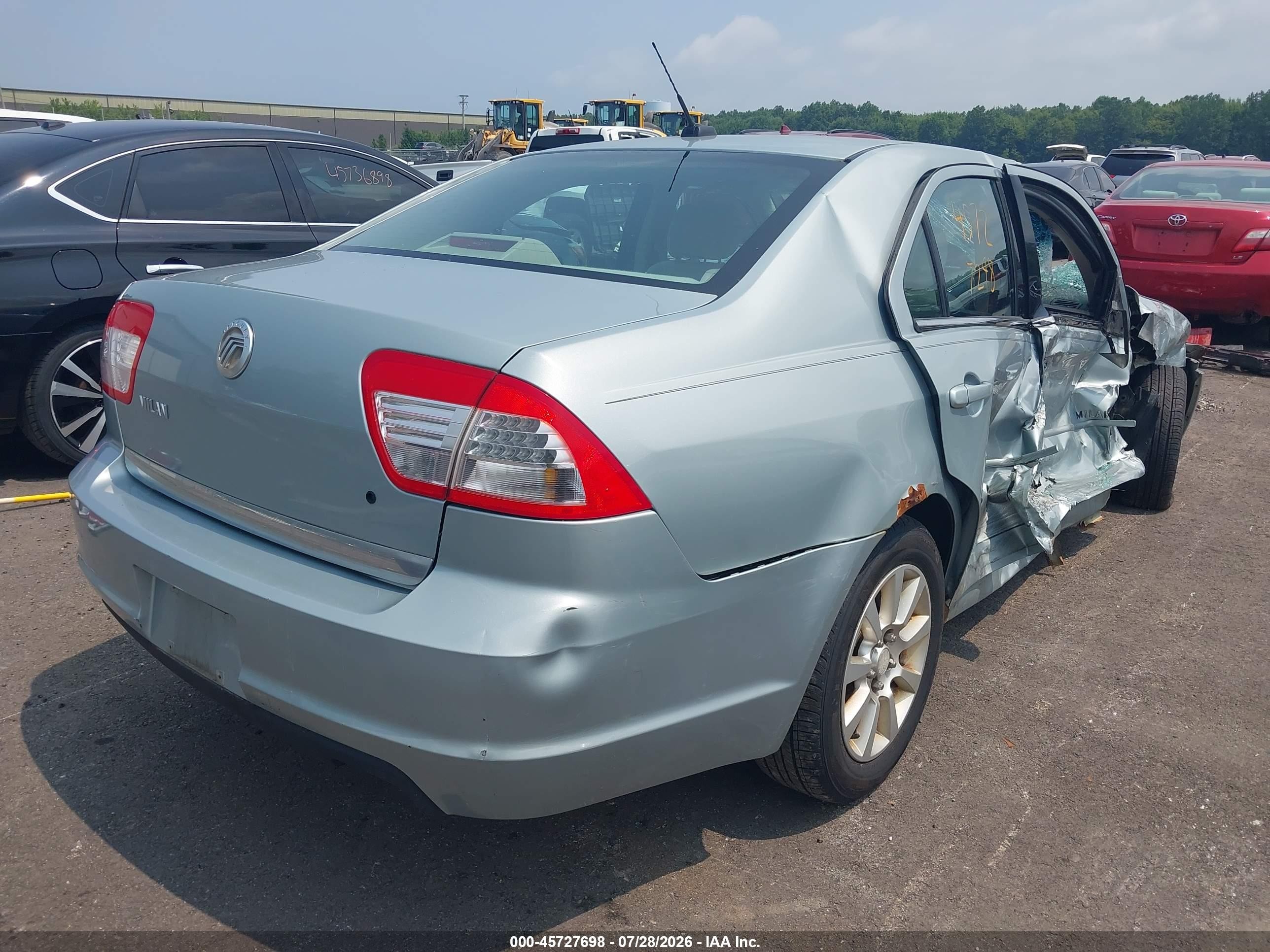 2007 Mercury Milan I4 (100a) Blue vin: 3MEHM07Z47R649028