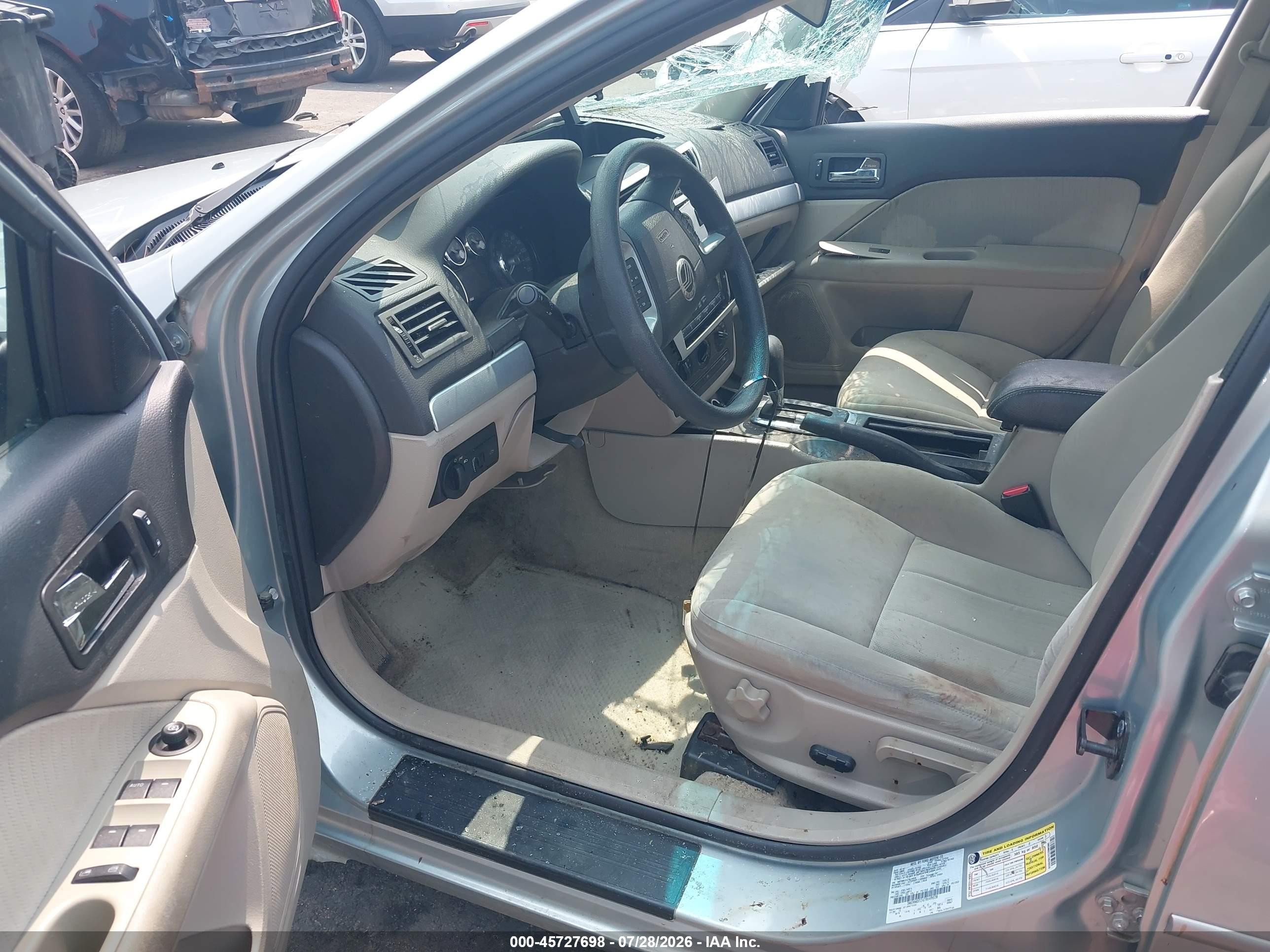 2007 Mercury Milan I4 (100a) Blue vin: 3MEHM07Z47R649028