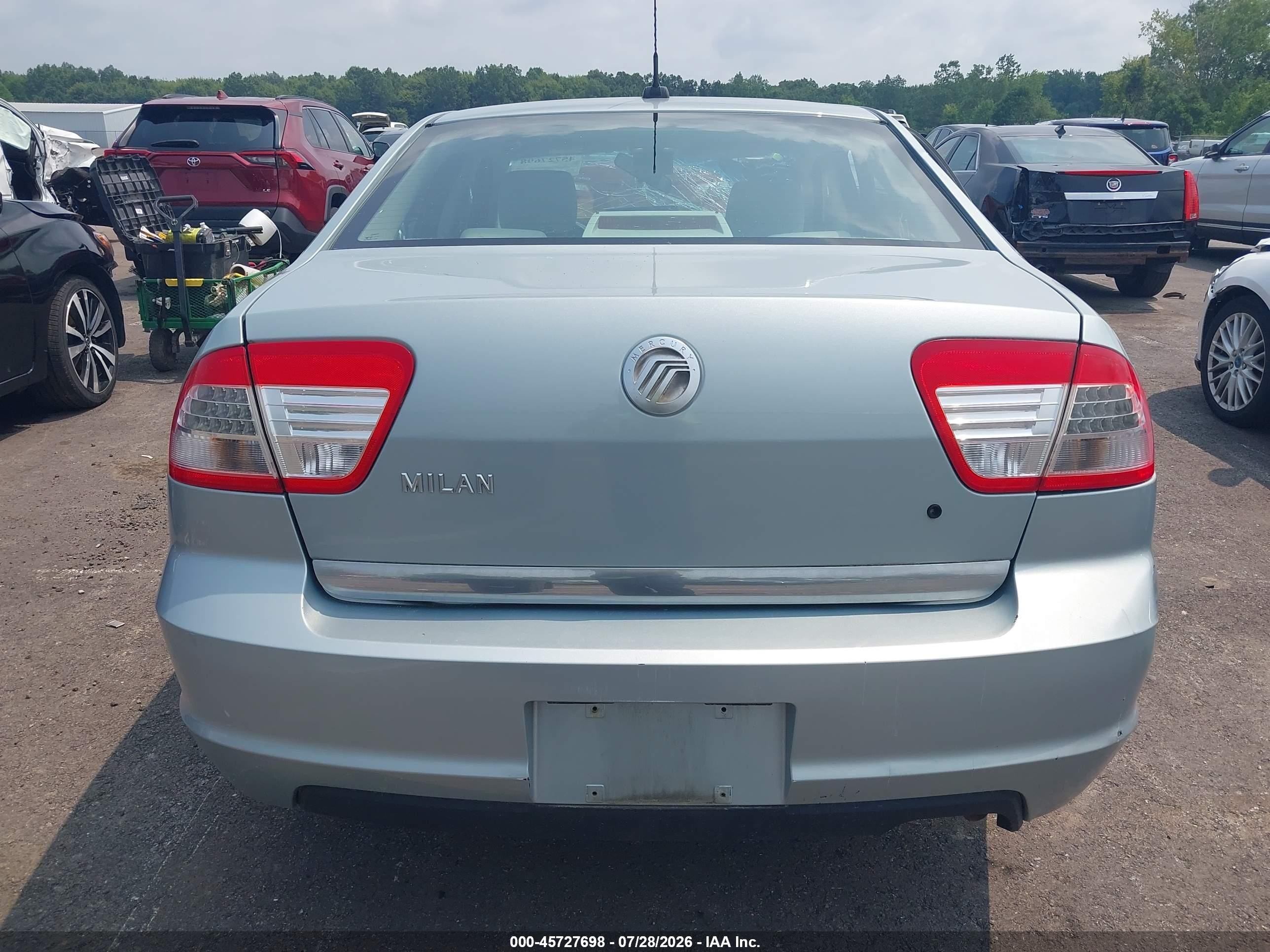2007 Mercury Milan I4 (100a) Blue vin: 3MEHM07Z47R649028